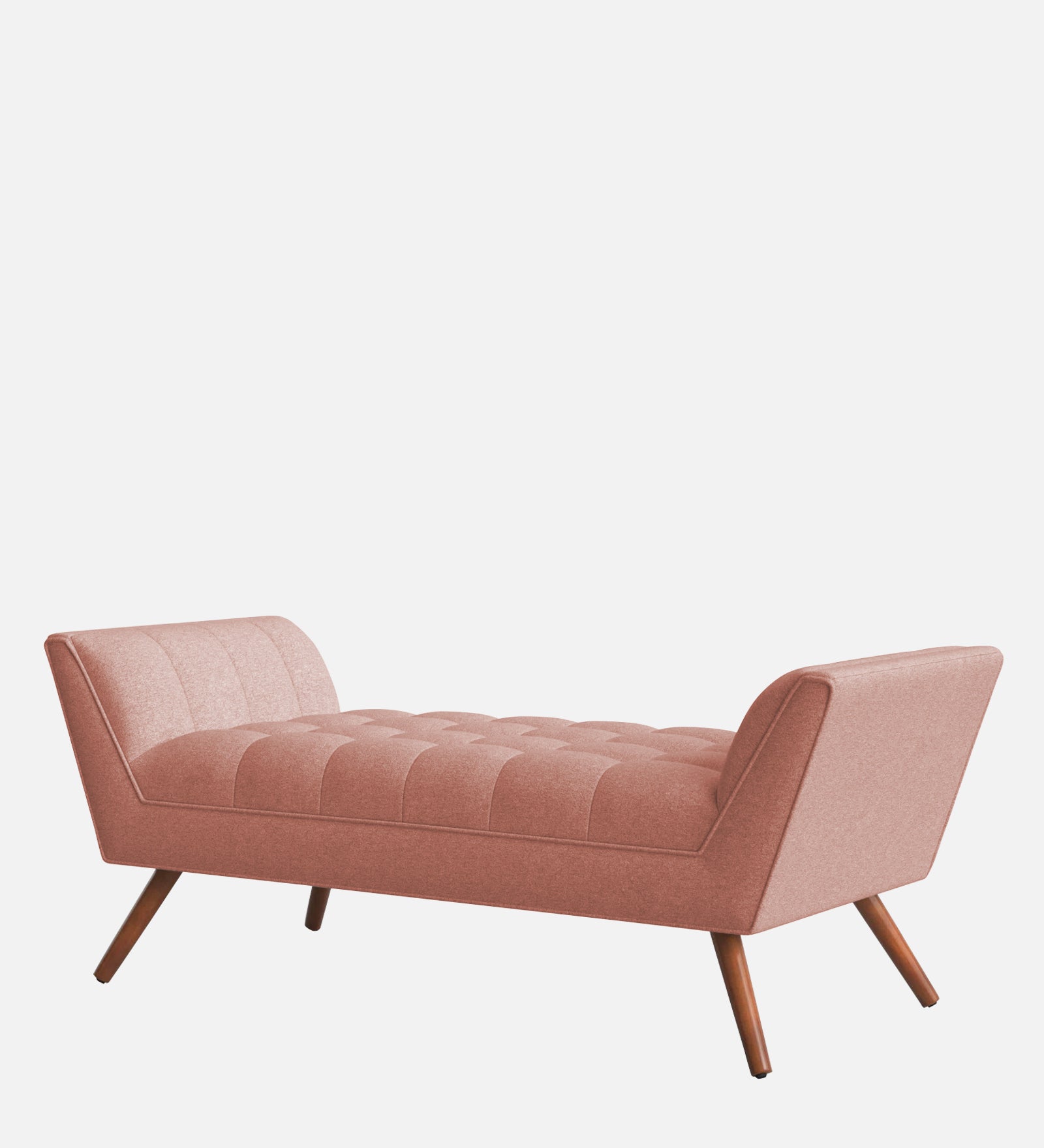 Cartes Velvet Bench In Blush Pink Colour - Febonic Living