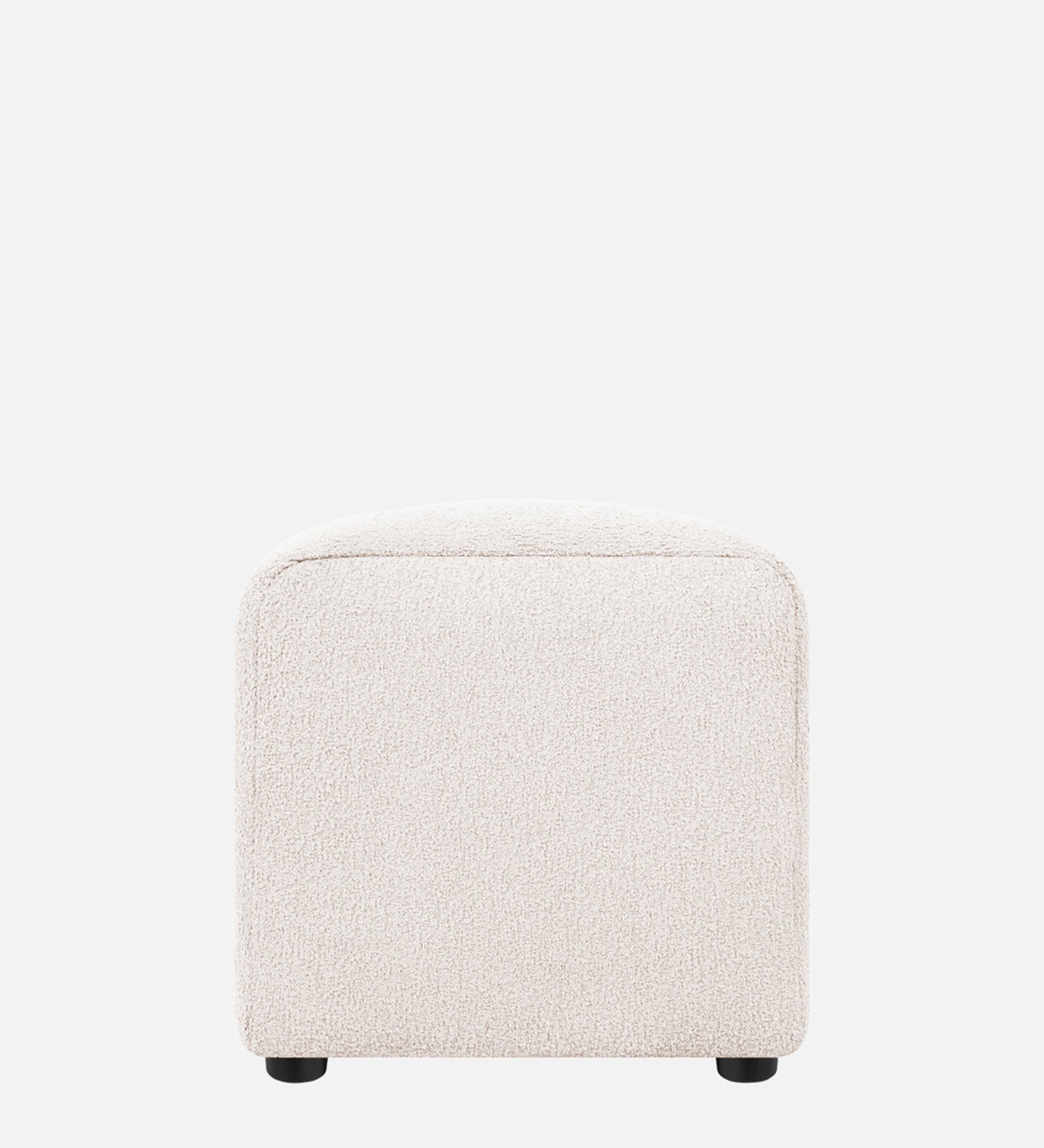 Rexi Boucle Fabric Bench In Bright White Colour - Febonic Living