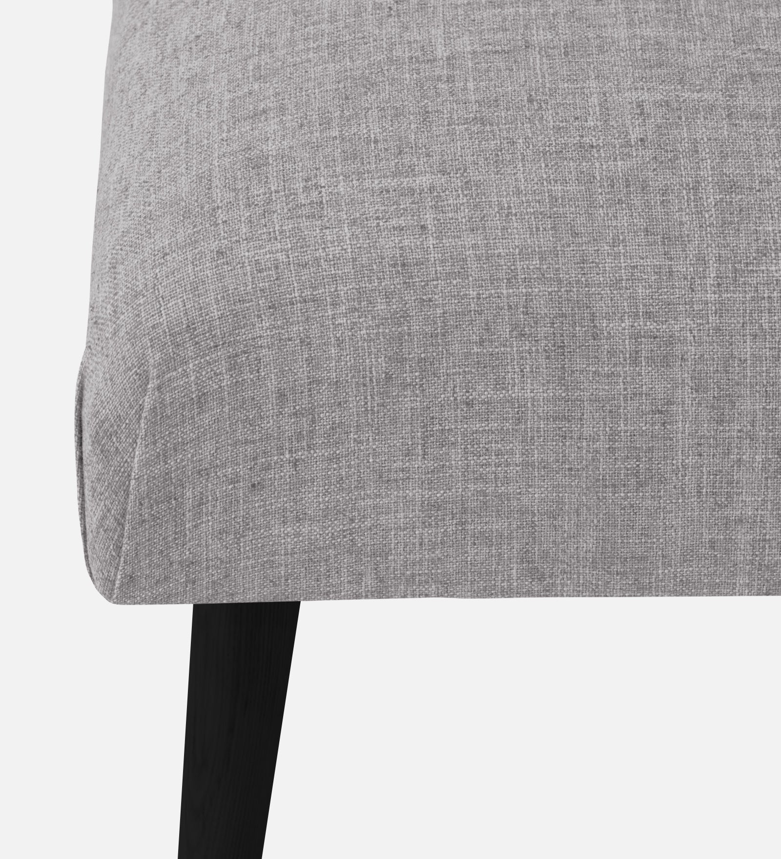 Adon Velvet Bench In Concrete Grey Colour - Febonic Living