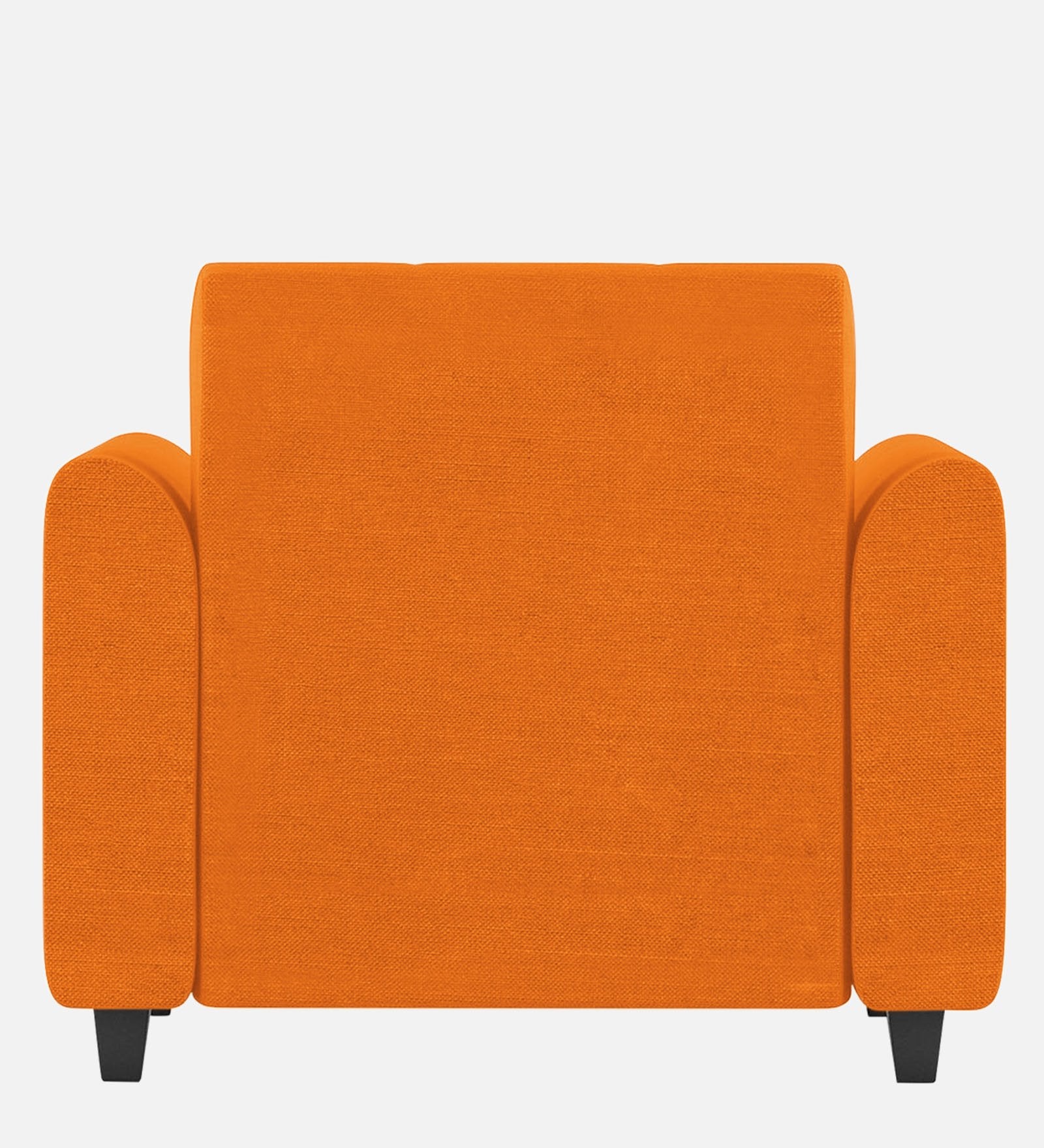Denmark Fabric 1 Seater Sofa In Vivid Orange Colour - Febonic Living