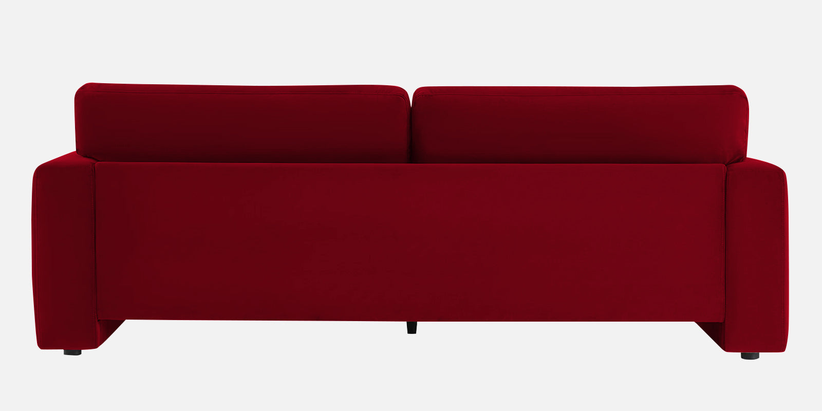 Kosta Velvet 3 Seater Sofa In Cherry red Colour - Febonic Living