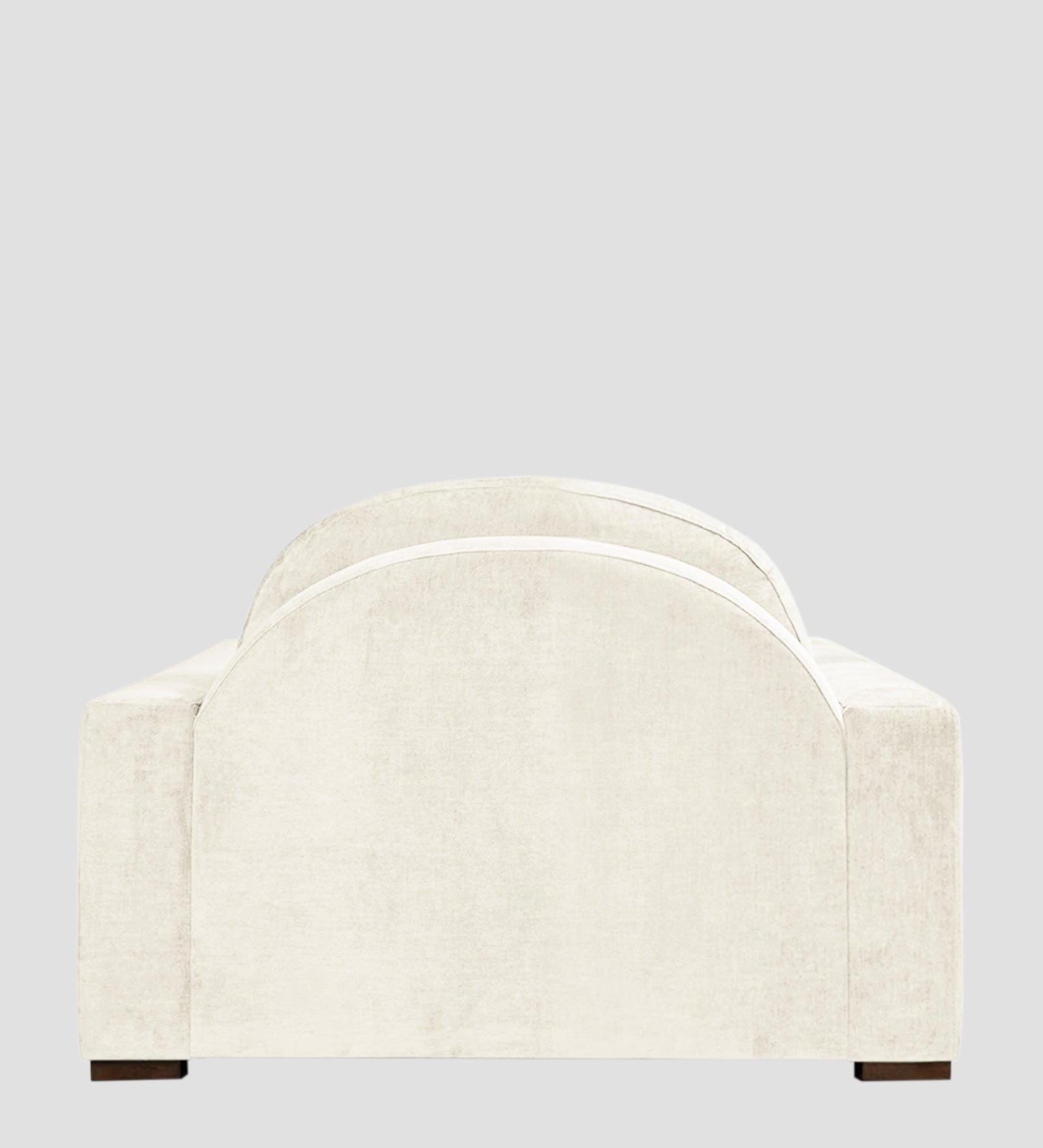 Dara Fabric 1 Seater Sofa In Ivory Cream Colour - Febonic Living