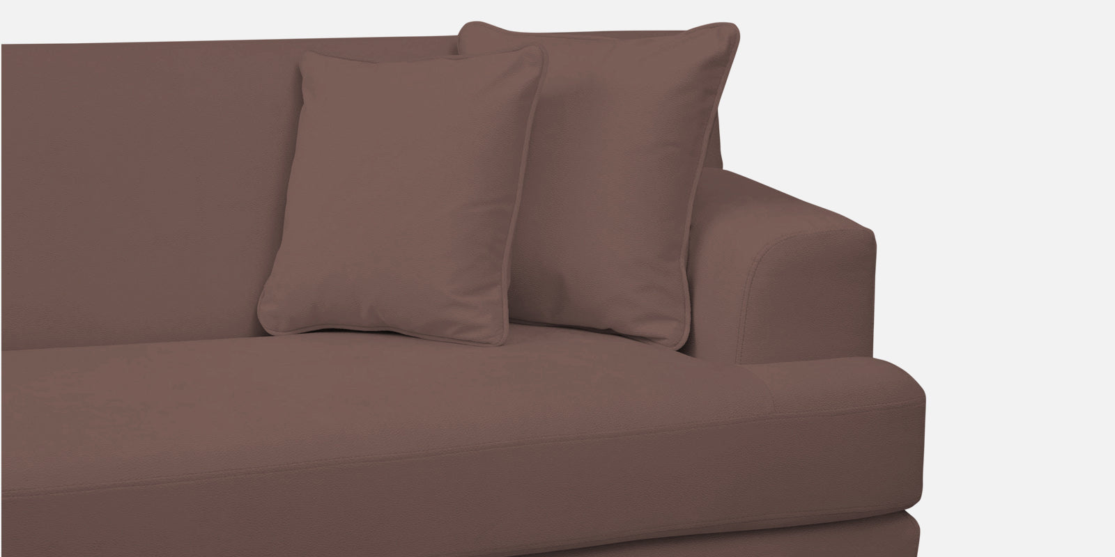 Woody Fabric LHS Sectional Sofa (3+Lounger) In Berry Wine Colour - Febonic Living