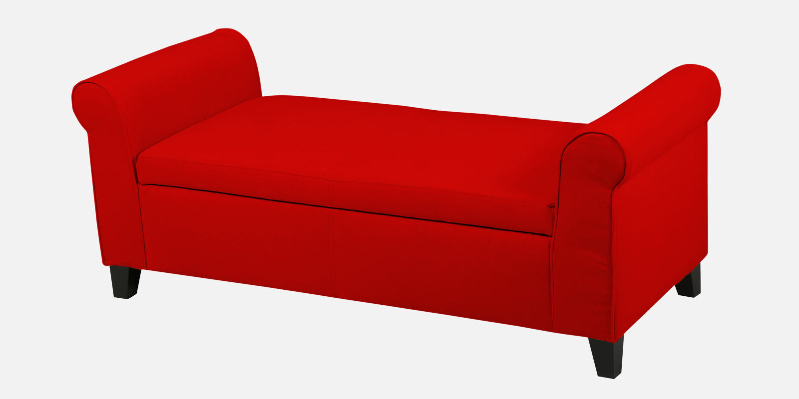 Molo Fabric 3 Seater Recamier In Ruby Red Colour With Storage - Febonic Living