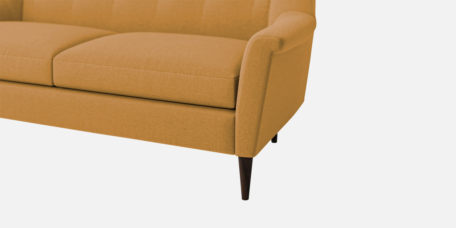 Homer Fabric 3 Seater Sofa In Corn Yellow Colour - Febonic Living