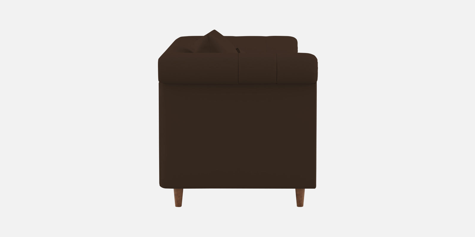 Rubi Velvet 3 Seater Sofa In Chocolate Brown Colour - Febonic Living