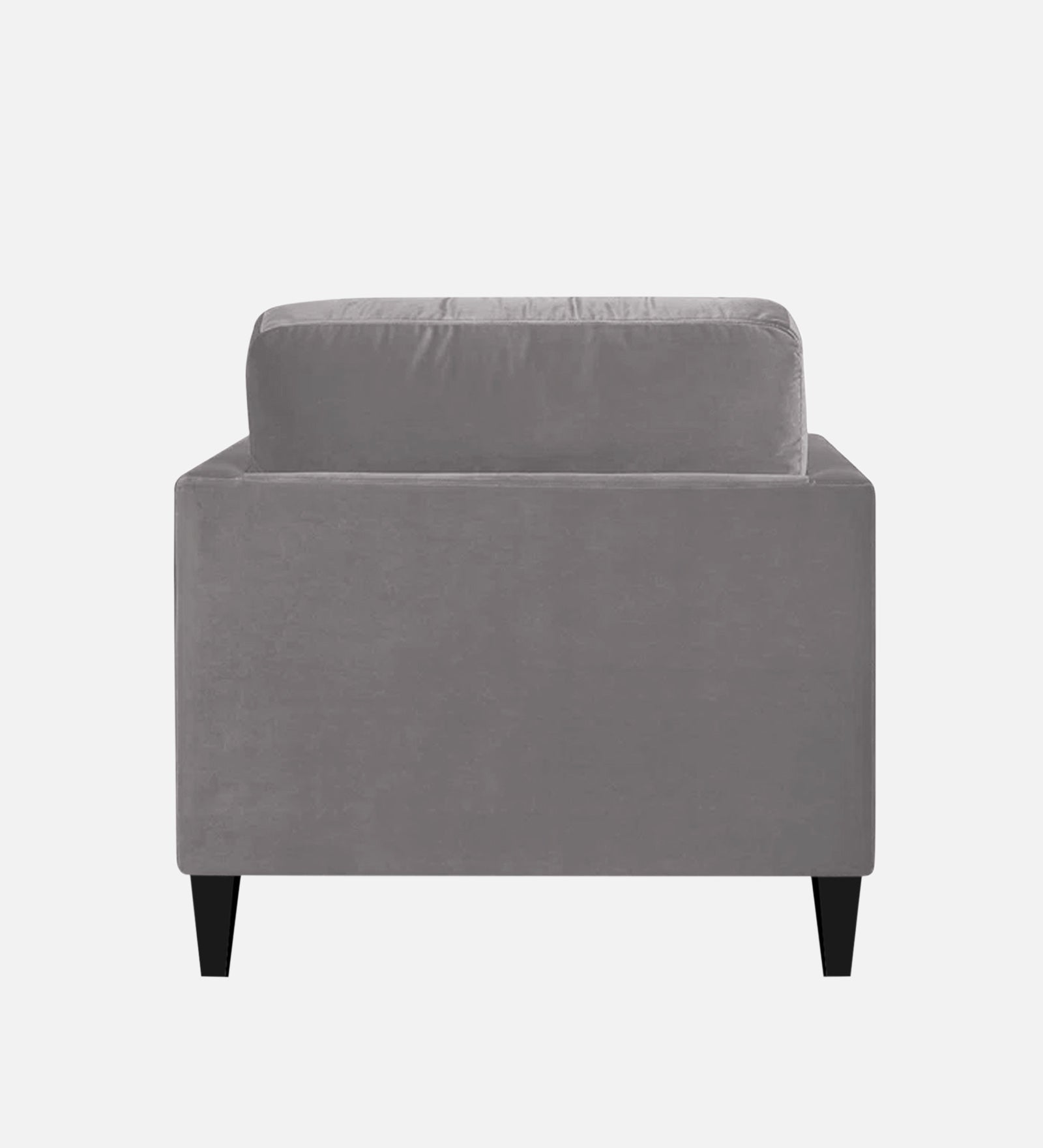 Makou Velvet Chaise Lounger In Concrete Grey Colour - Febonic Living
