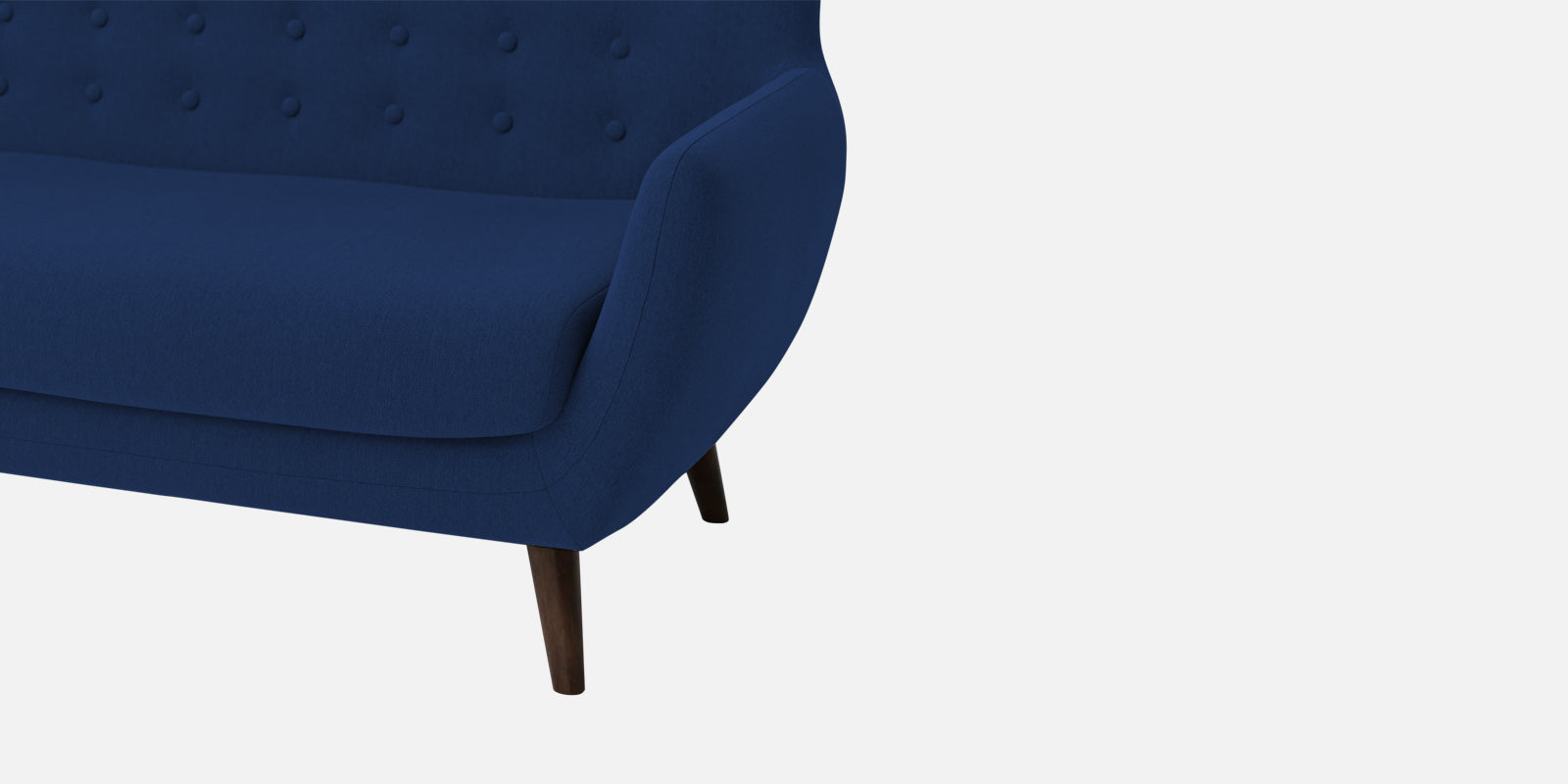Goofy Fabric 2 Seater Sofa In Royal Blue Colour - Febonic Living