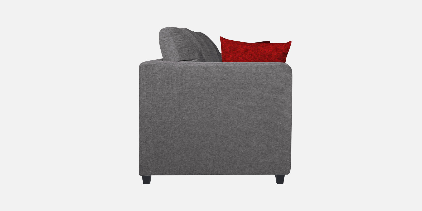 Nuska Fabric 3 Seater Sofa In Sudo Grey Colour - Febonic Living