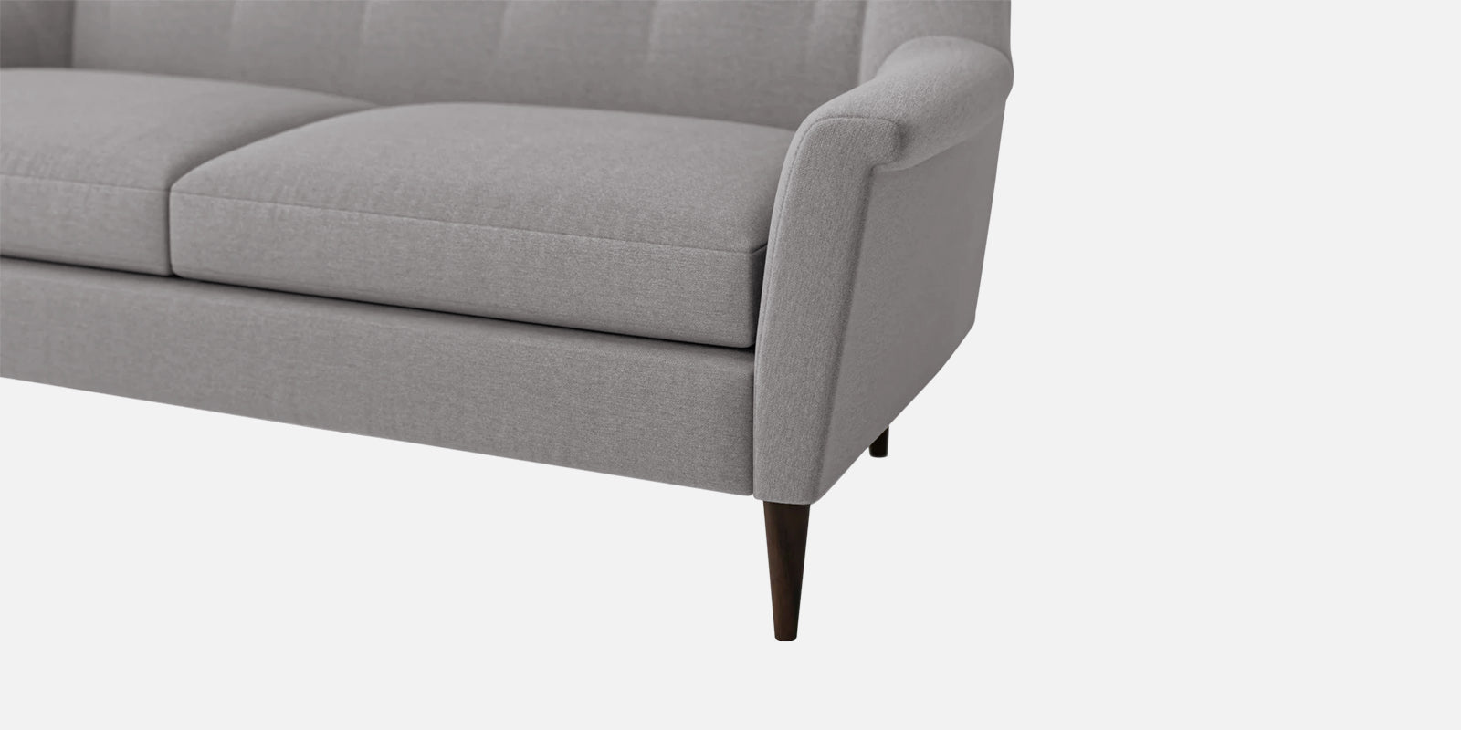 Homer Fabric 3 Seater Sofa In Silver Grey Colour - Febonic Living