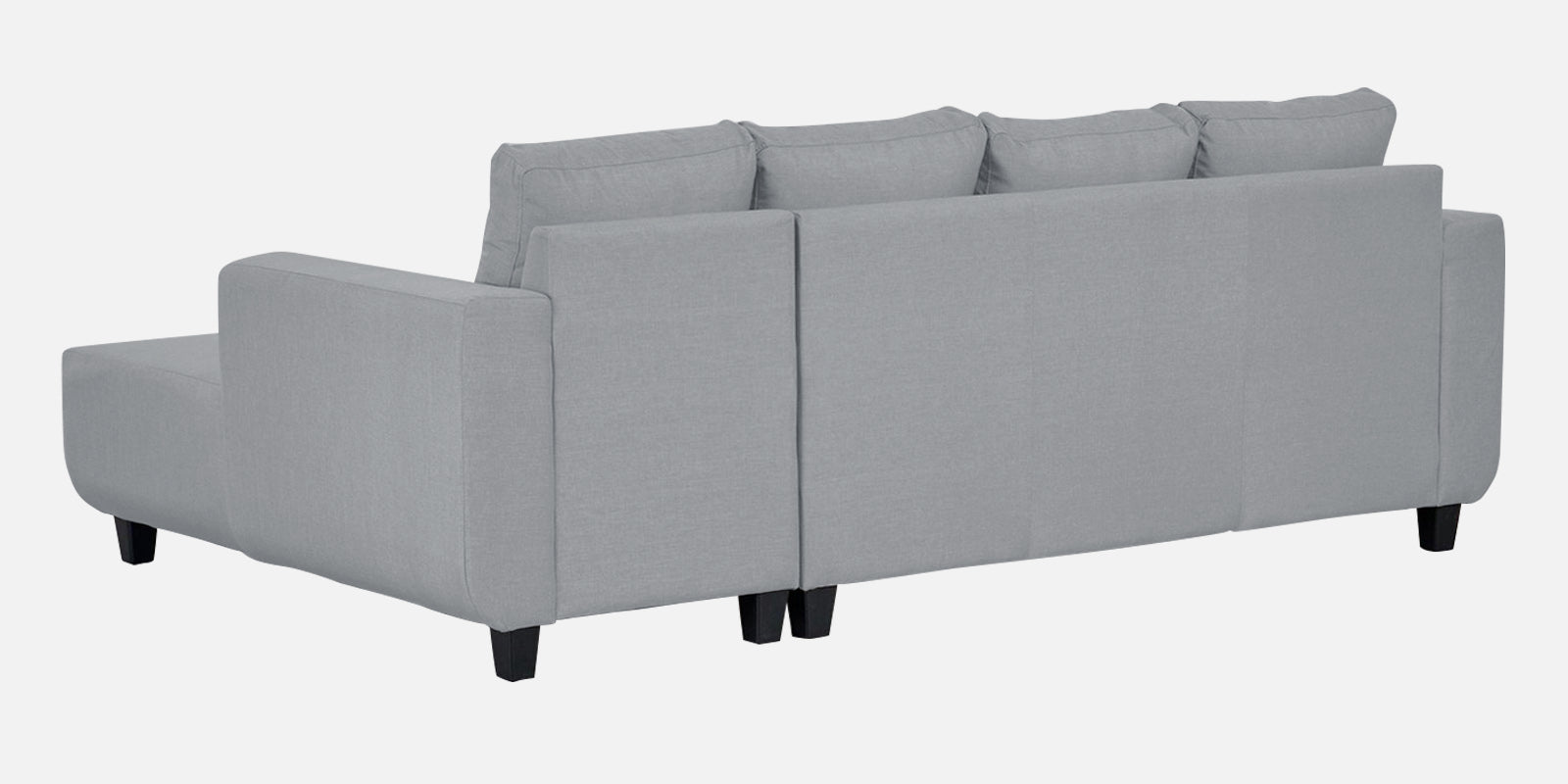 Perry Fabric LHS Sectional Sofa (3+Lounger) In Coin Grey Colour - Febonic Living