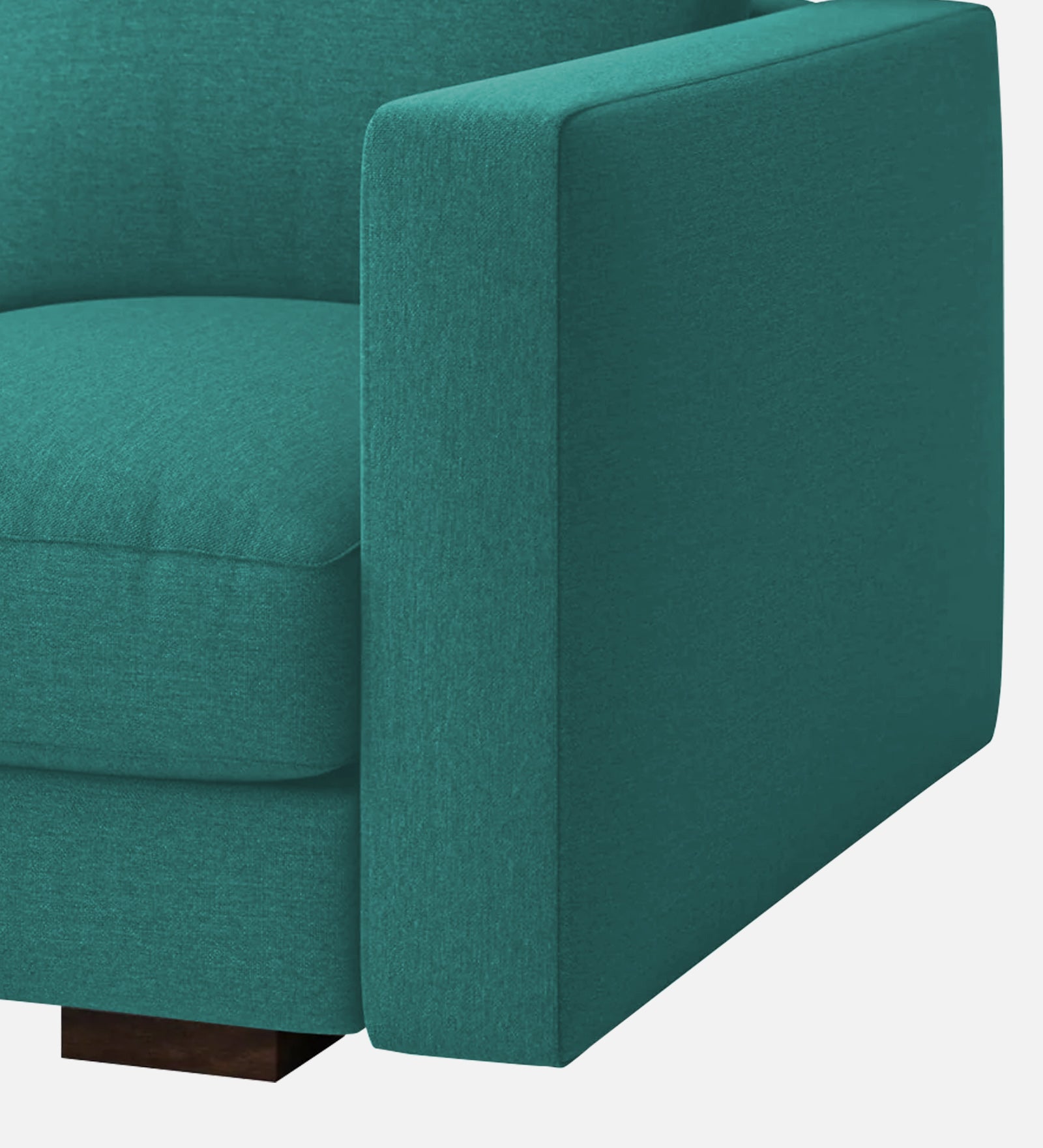 Messy Fabric 1 Seater Sofa In Sea Green Colour - Febonic Living