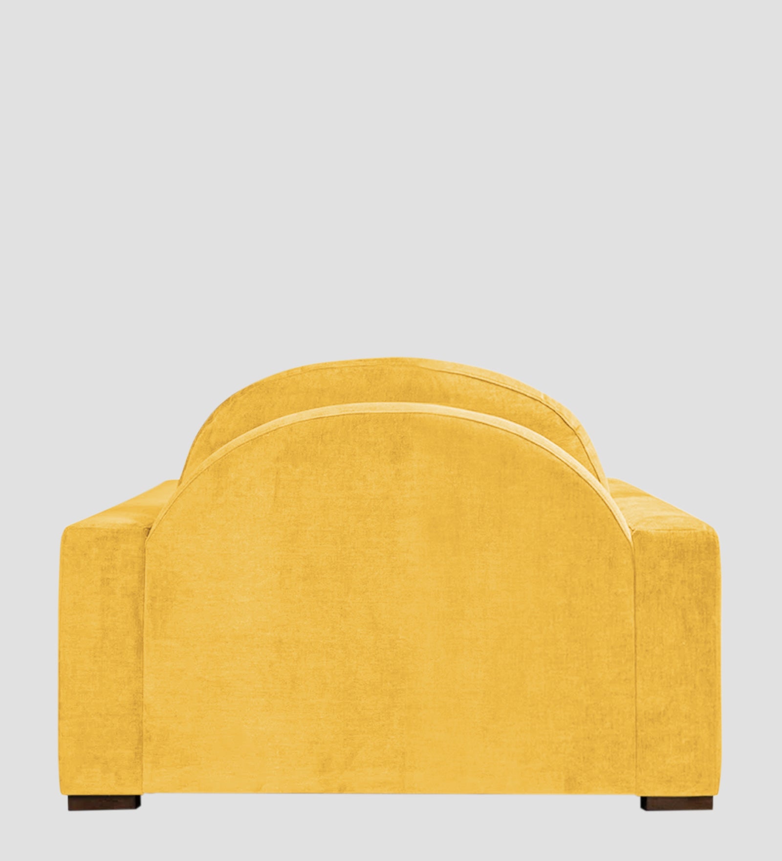 Dara Fabric 1 Seater Sofa In Bold Yellow Colour - Febonic Living