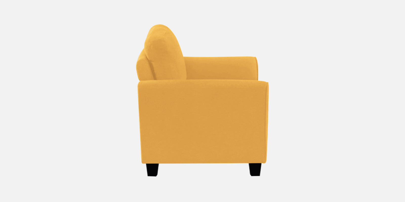 Daroo Velvet 3 Seater Sofa In Turmeric Yellow Colour - Febonic Living