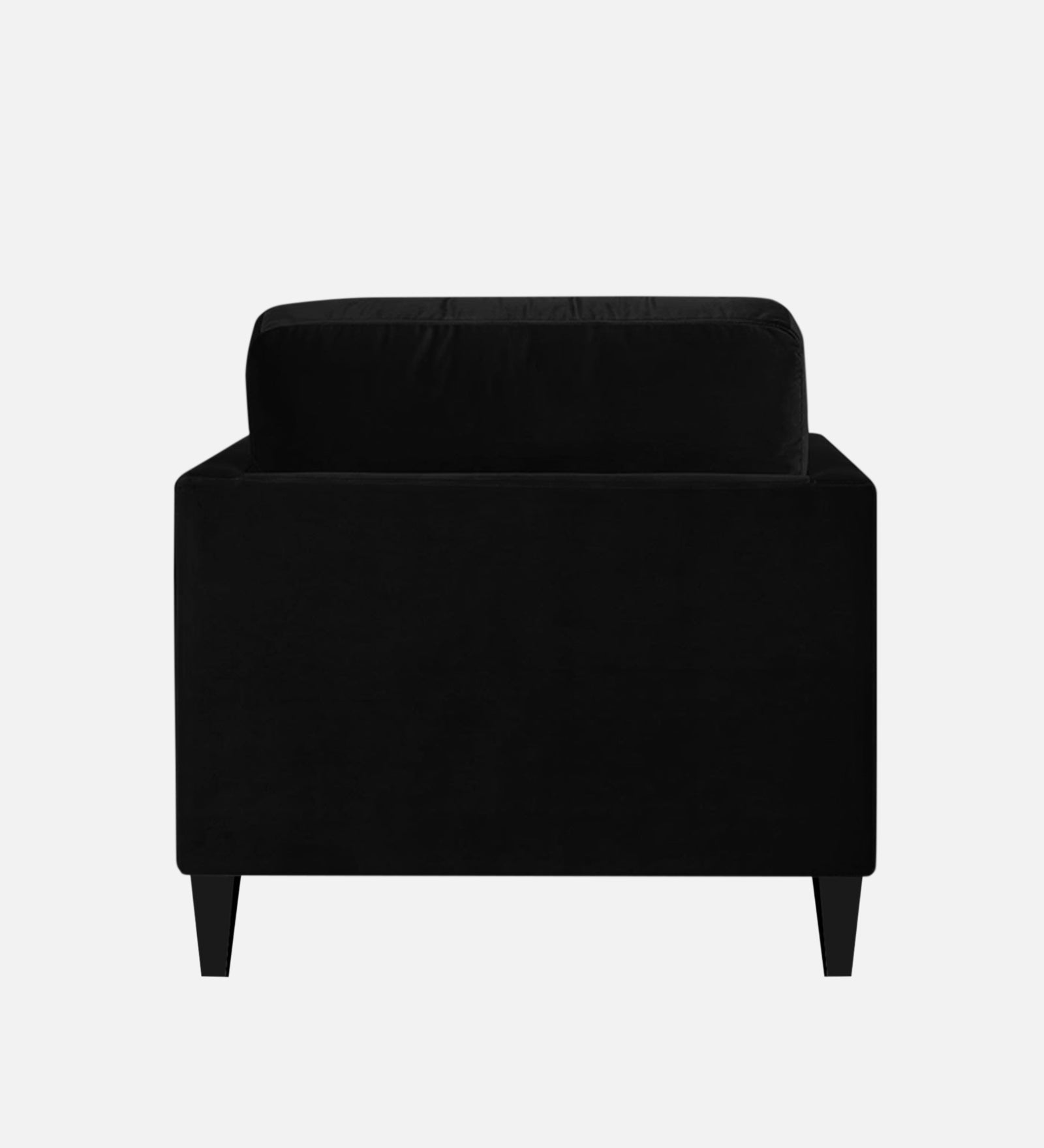Makou Velvet Chaise Lounger In Adam Black Colour - Febonic Living