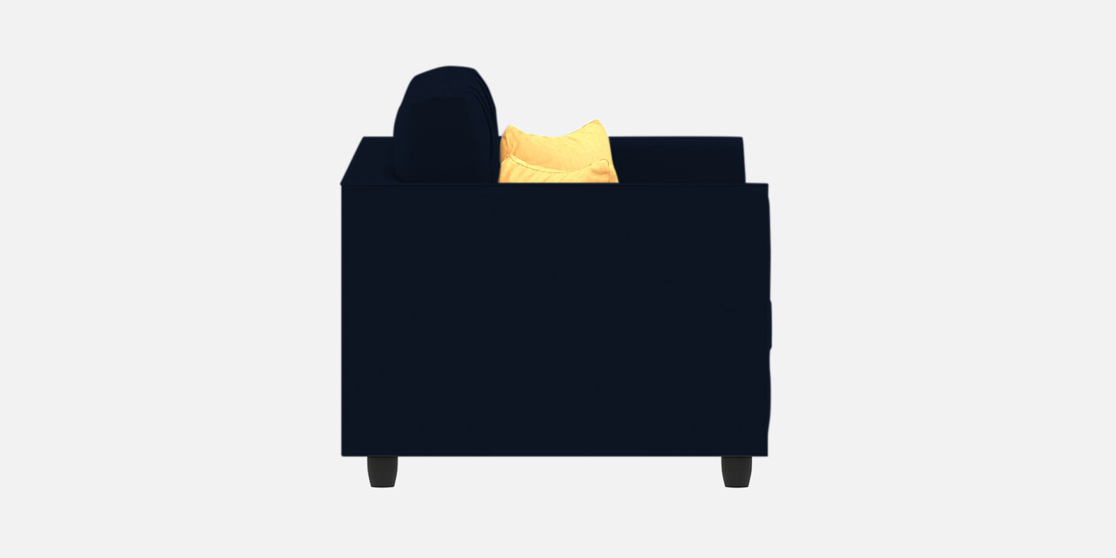 Nestin Velvet 2 Seater Sofa In Dark Blue Colour - Febonic Living