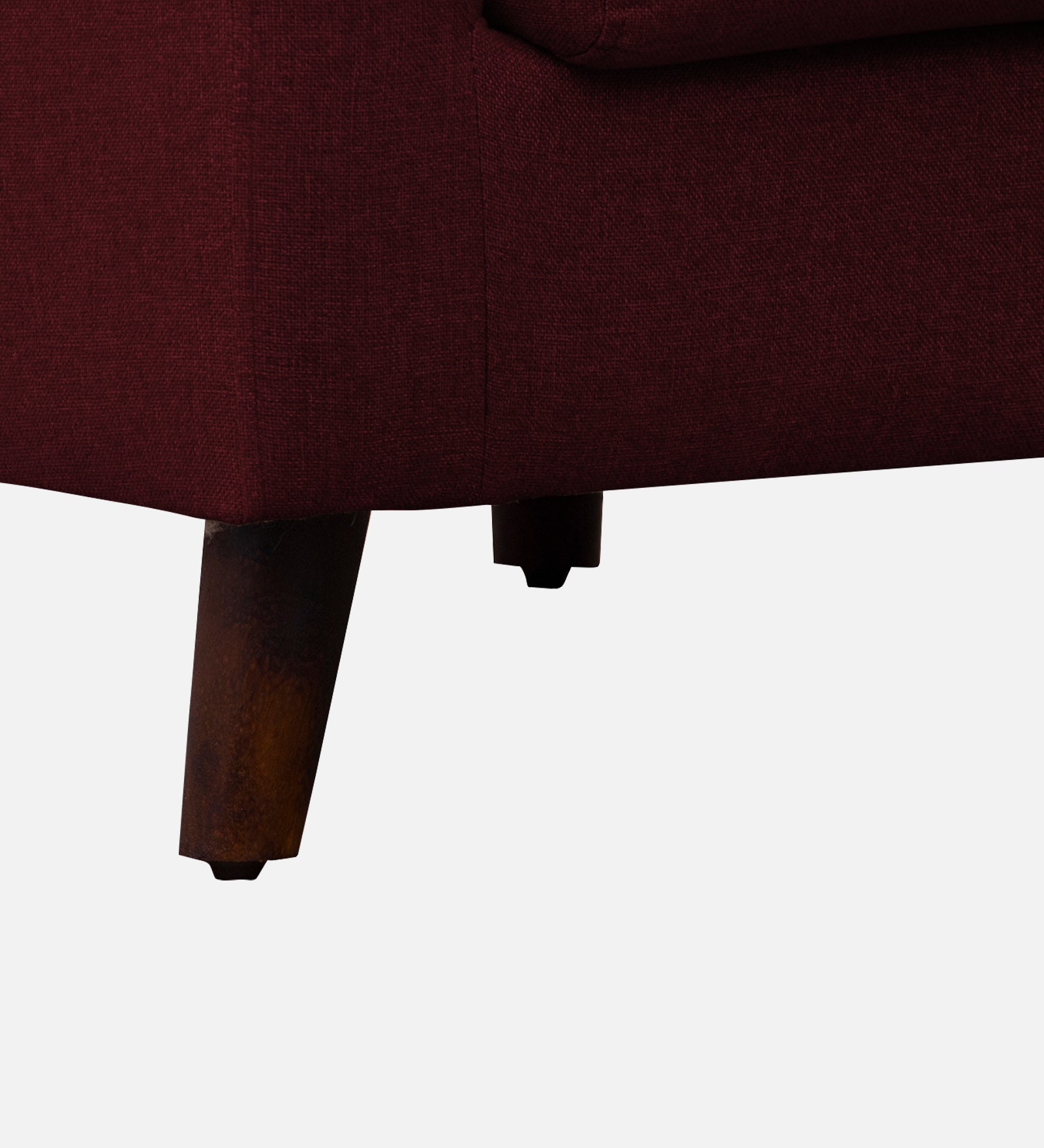 Kevin Fabric 1 Seater Sofa In Ruby Red Colour - Febonic Living