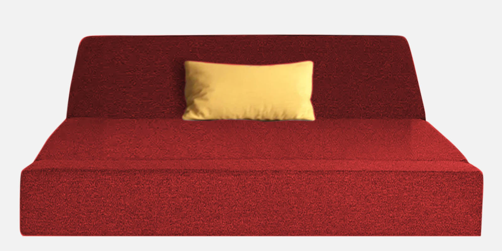 Fleepy Fabric 2 Seater Foldable Sofa Cum Bed In Blood Maroon Colour - Febonic Living