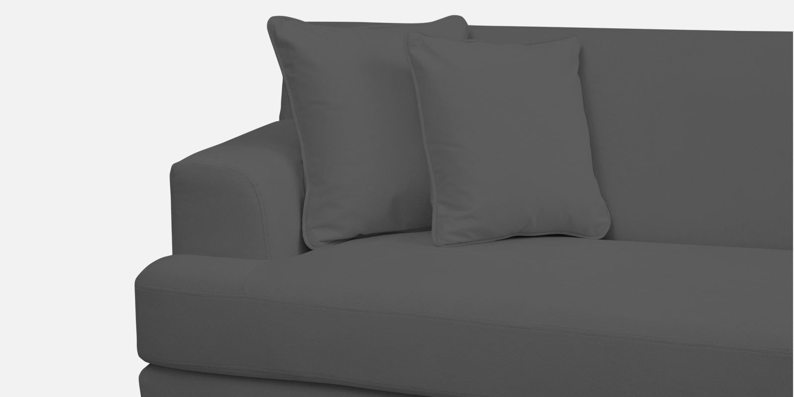 Woody Fabric 2 Seater Sofa In Pure Grey Colour - Febonic Living