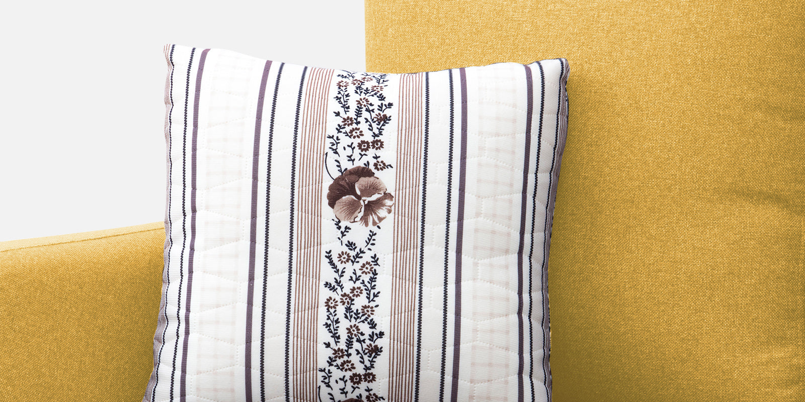 Kevin Fabric 2 Seater Sofa In Bold Yellow Colour - Febonic Living