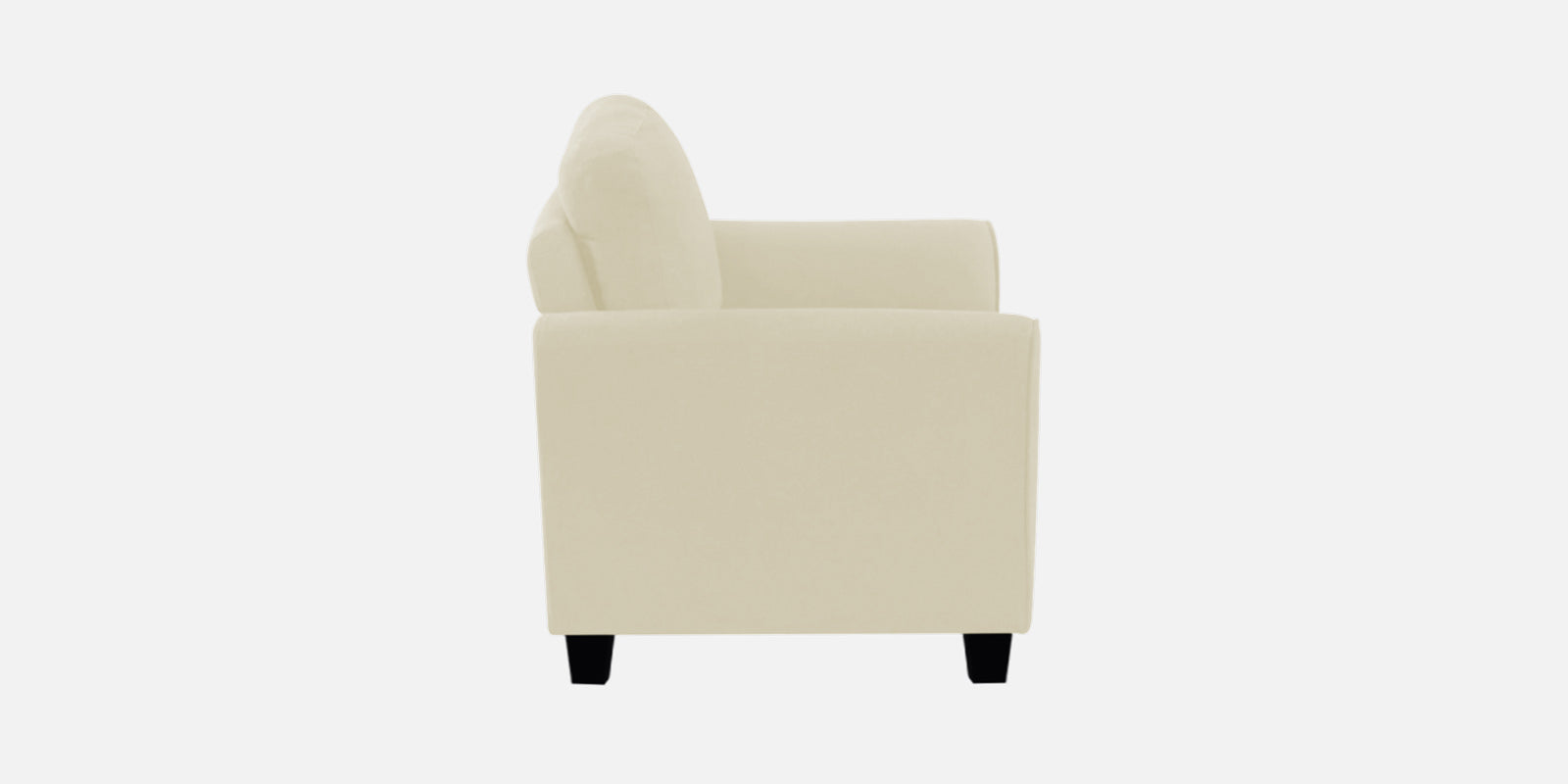 Daroo Velvet 3 Seater Sofa In Warm White Colour - Febonic Living