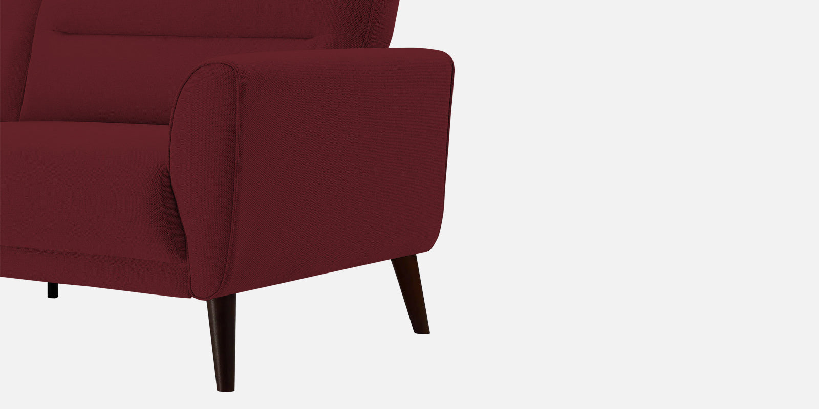 Castro Fabric 3 Seater Sofa In Blood Maroon Colour - Febonic Living