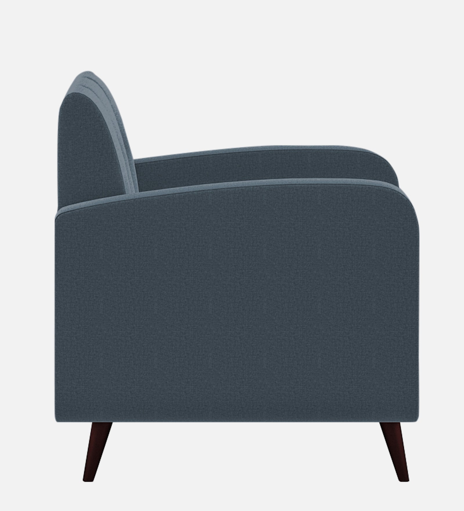 Wiki Velvet 1 Seater Sofa In Oxford Blue Colour - Febonic Living
