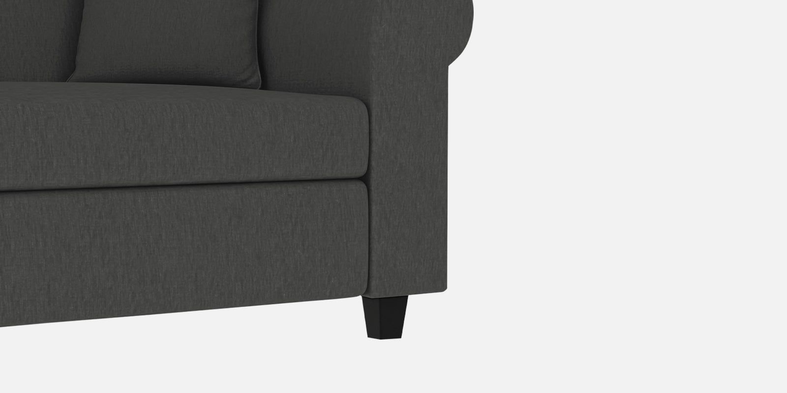 Derado Fabric 2 Seater Sofa In Charcoal Grey Colour - Febonic Living