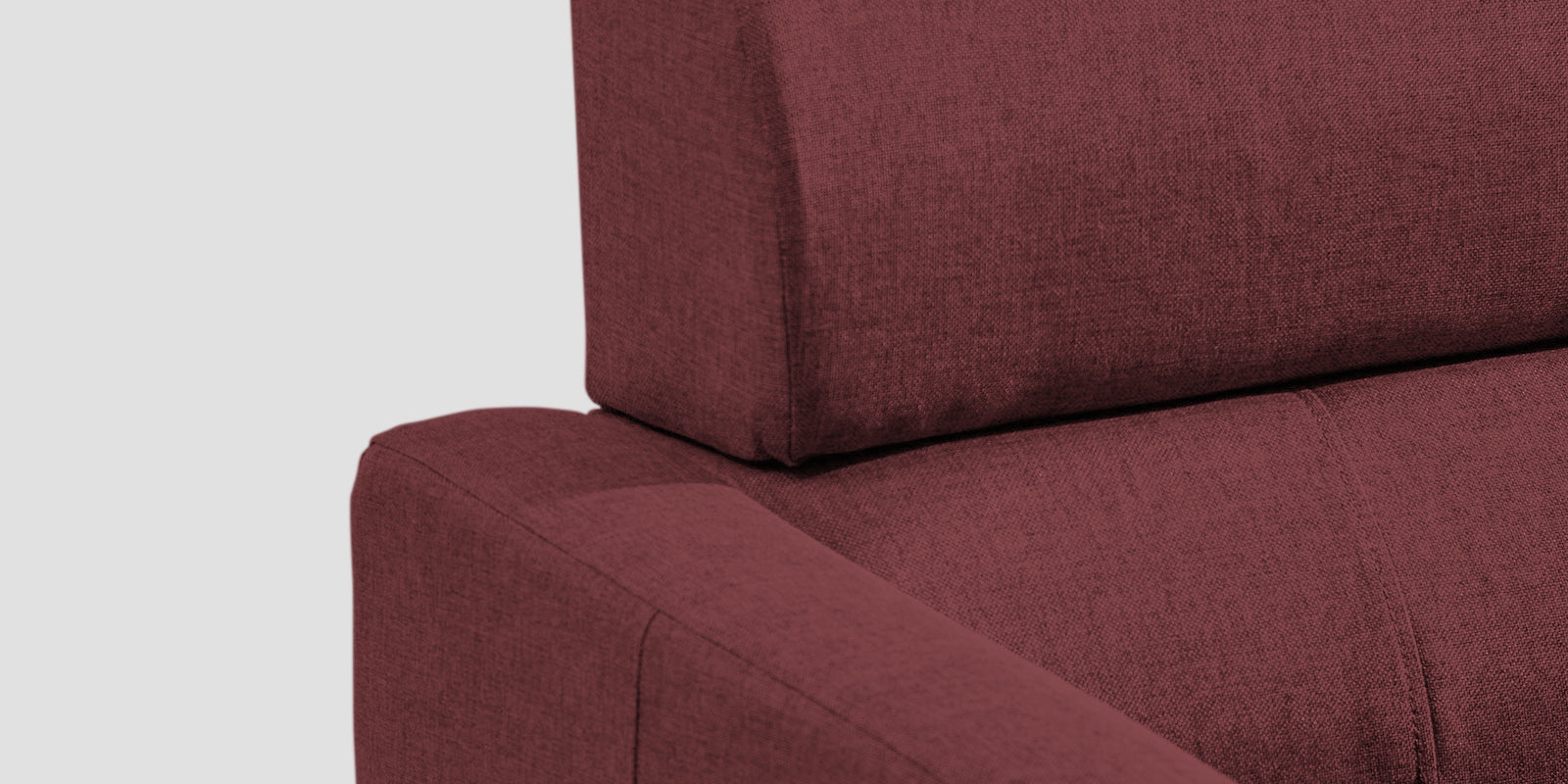 Devo Fabric 3 Seater Sofa In Blaze Red Colour - Febonic Living