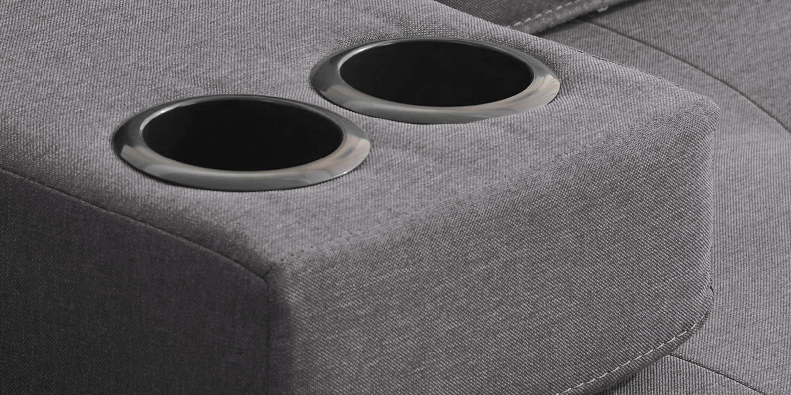 Jerry Fabric 3 Seater Convertible Sofa Cum Bed In Sudo Grey Colour - Febonic Living