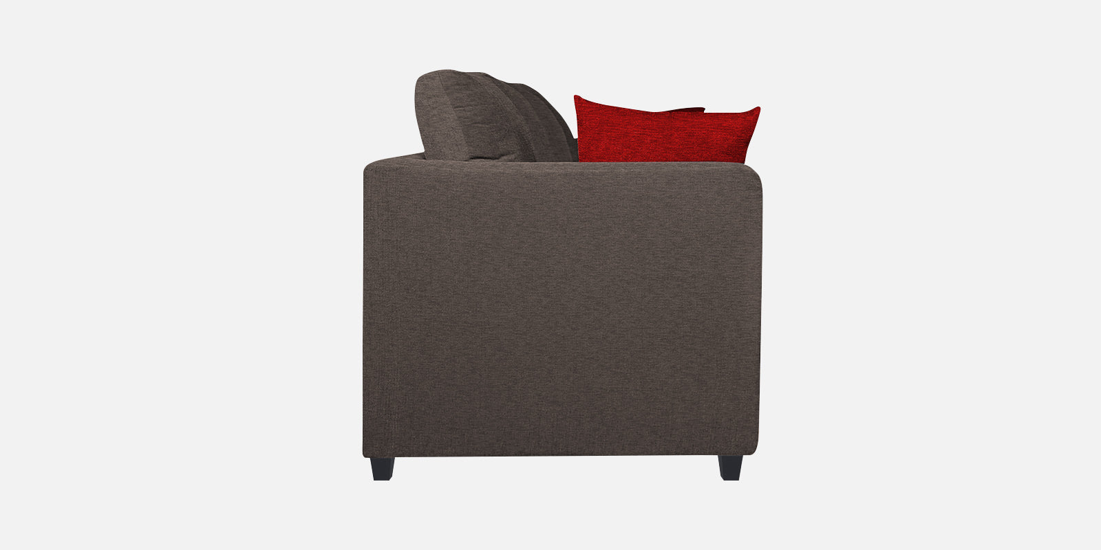 Nuska Fabric 3 Seater Sofa In Caspa Brown Colour - Febonic Living