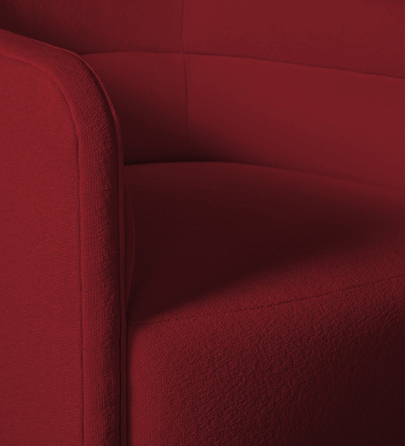 Ria Fabric Swivel Chair in Chilli Red Colour