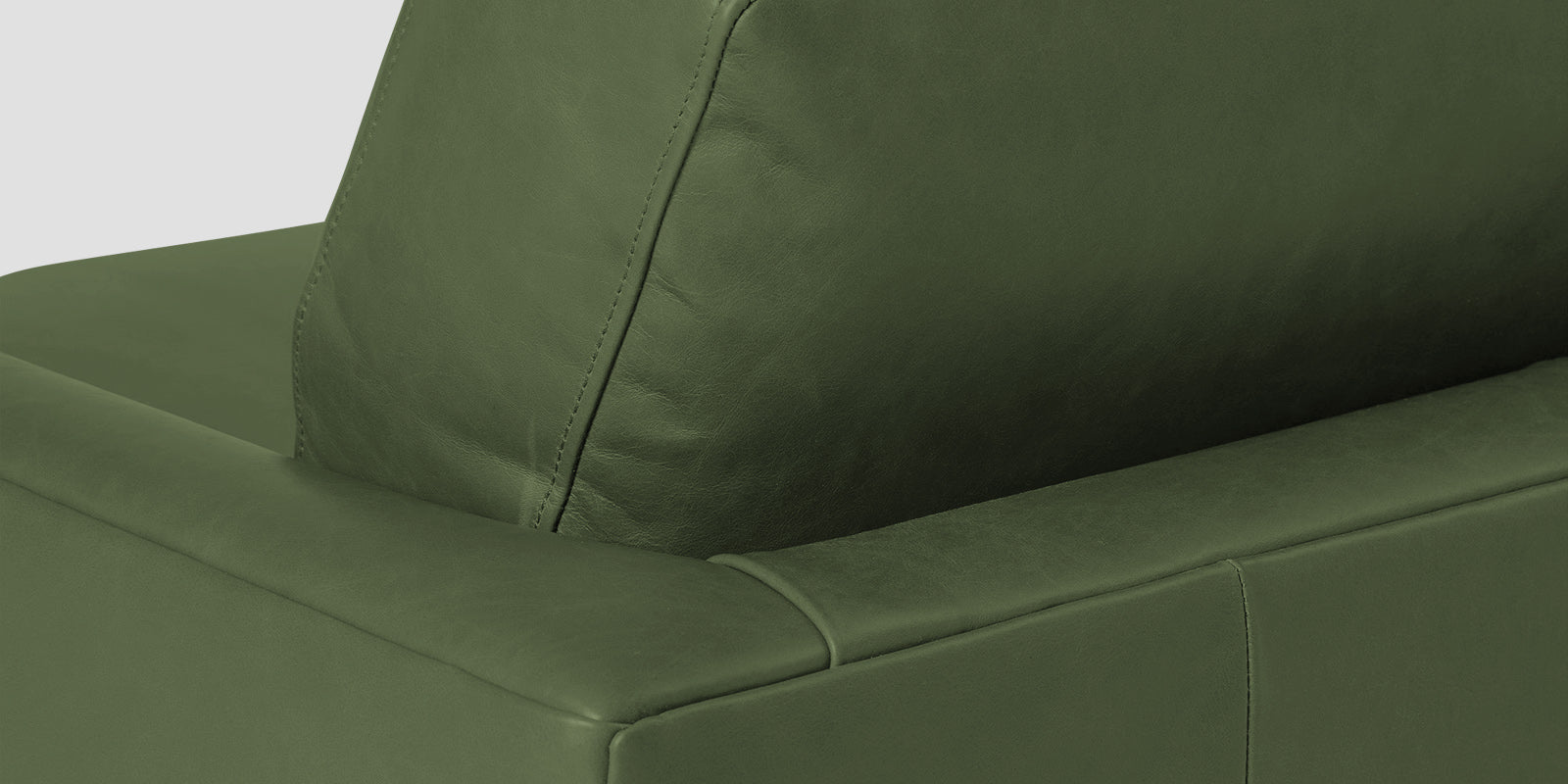 Sterio Leatherette 2 Seater Sofa In Moss Green Colour - Febonic Living