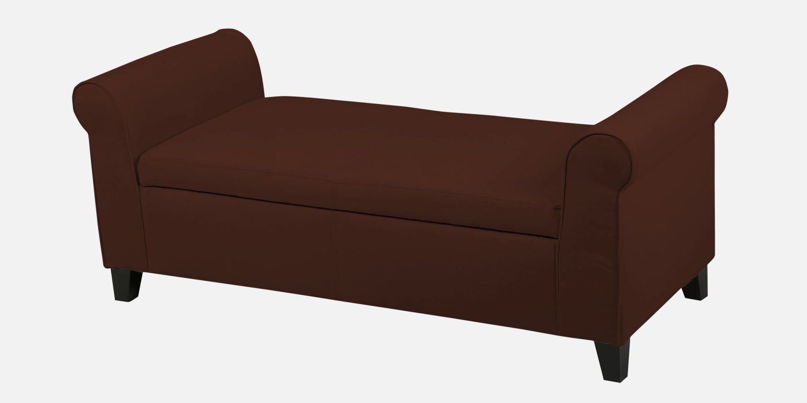 Molo Fabric 3 Seater Recamier In Coffee Brown Colour With Storage - Febonic Living
