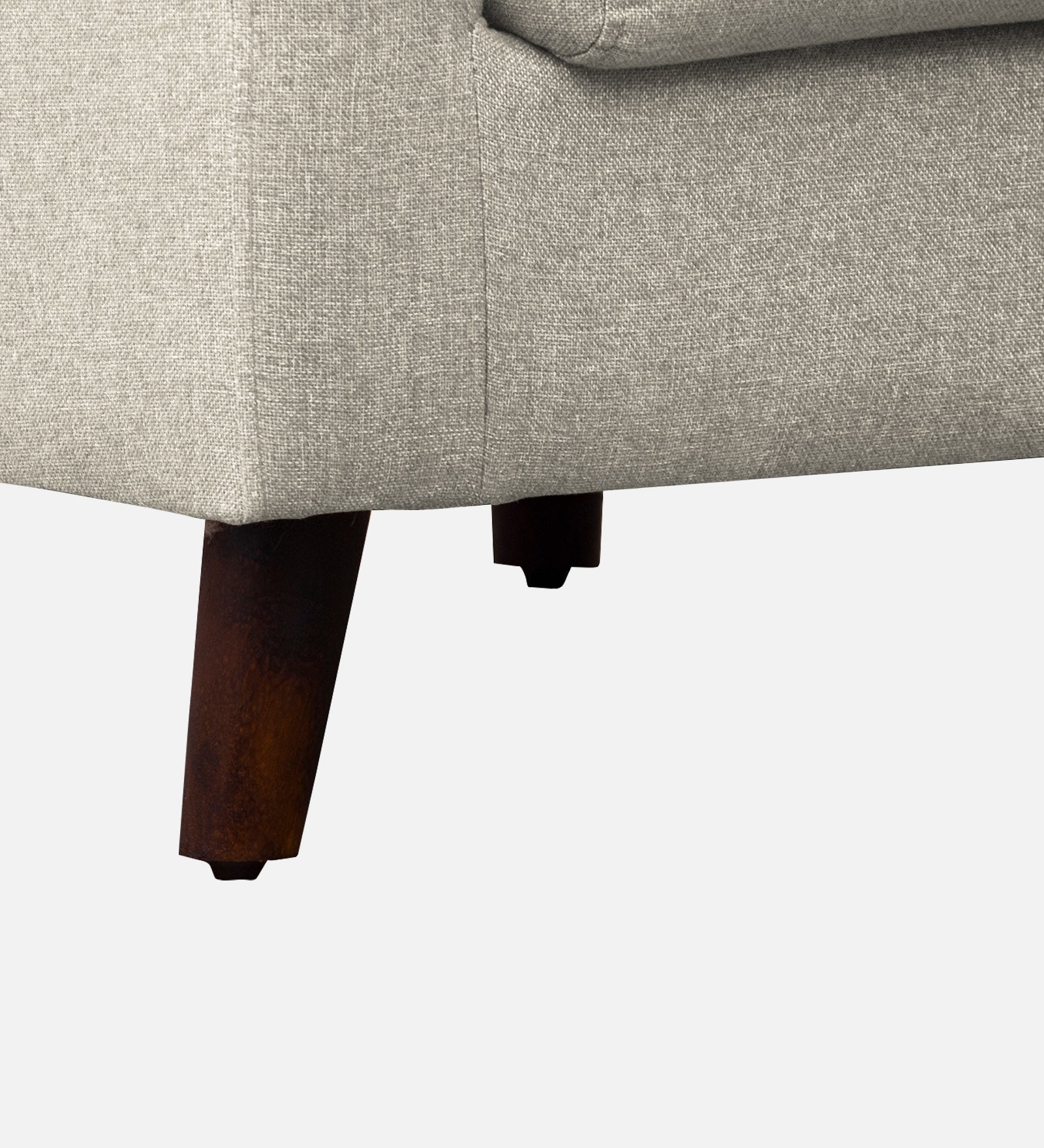 Kevin Fabric 1 Seater Sofa In Ivory Cream Colour - Febonic Living