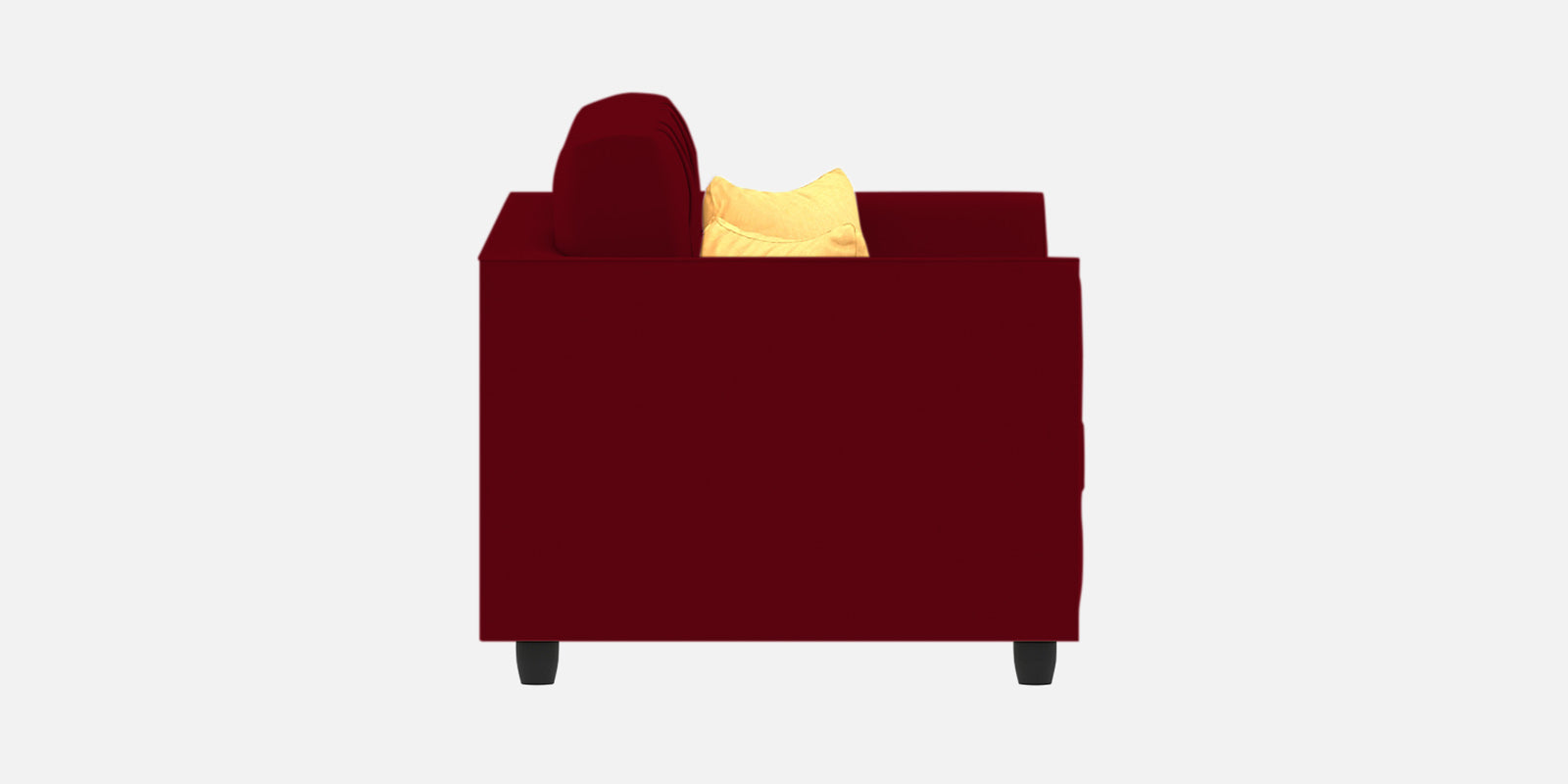 Nestin Velvet 2 Seater Sofa in Cherry red Colour