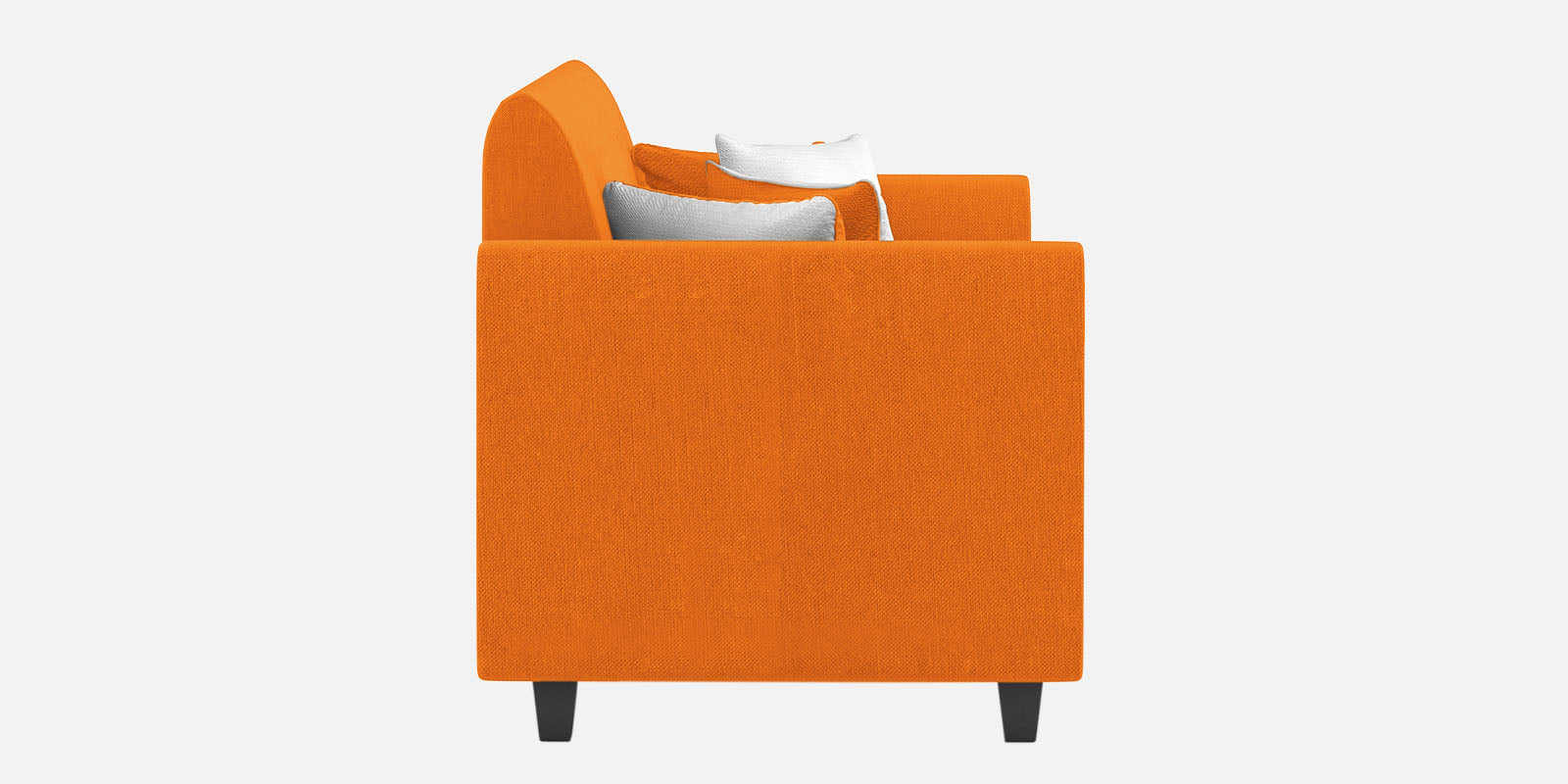 Denmark Fabric 2 Seater Sofa In Vivid Orange Colour - Febonic Living