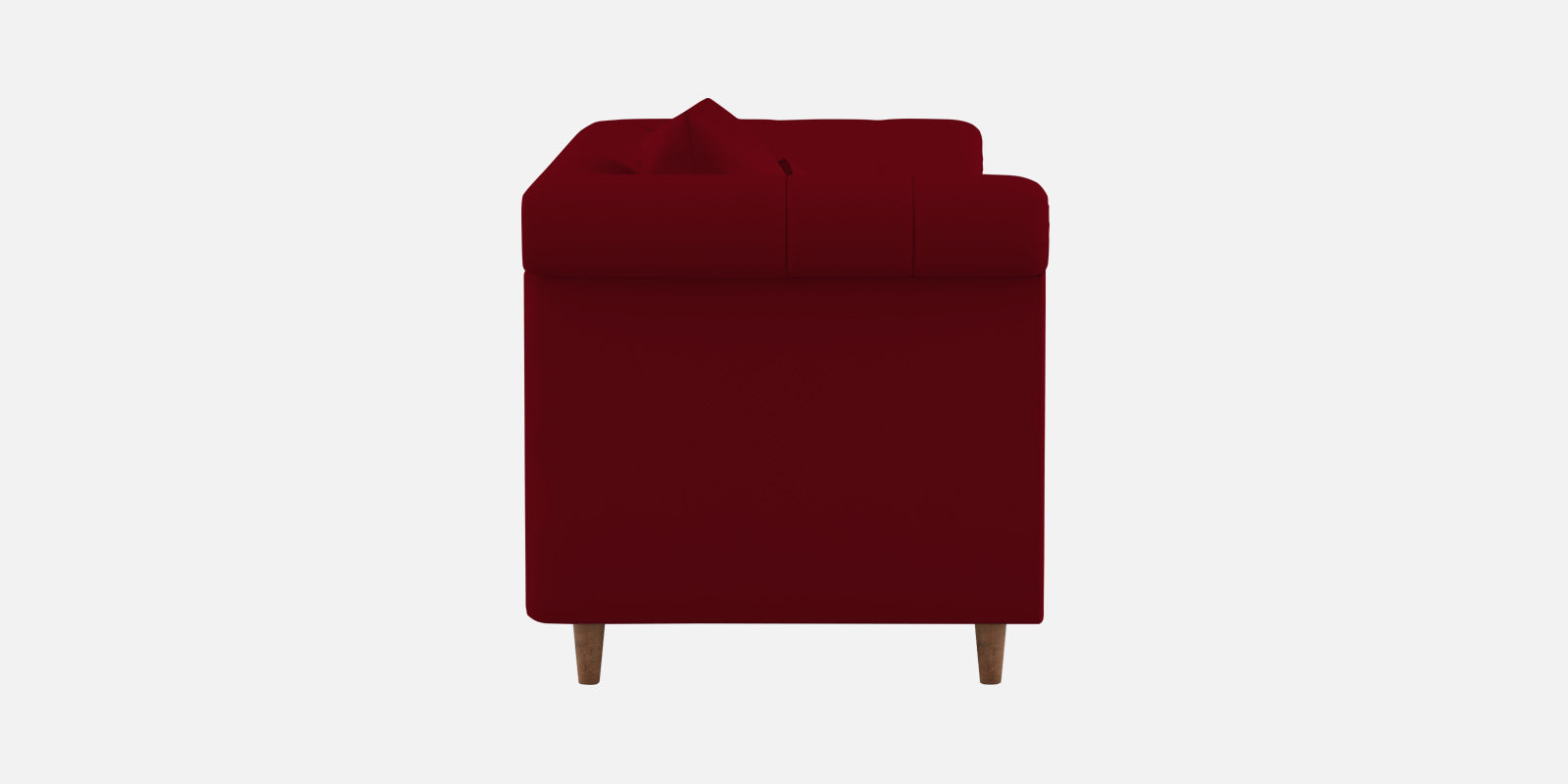 Rubi Velvet 3 Seater Sofa In Cherry Red Colour - Febonic Living
