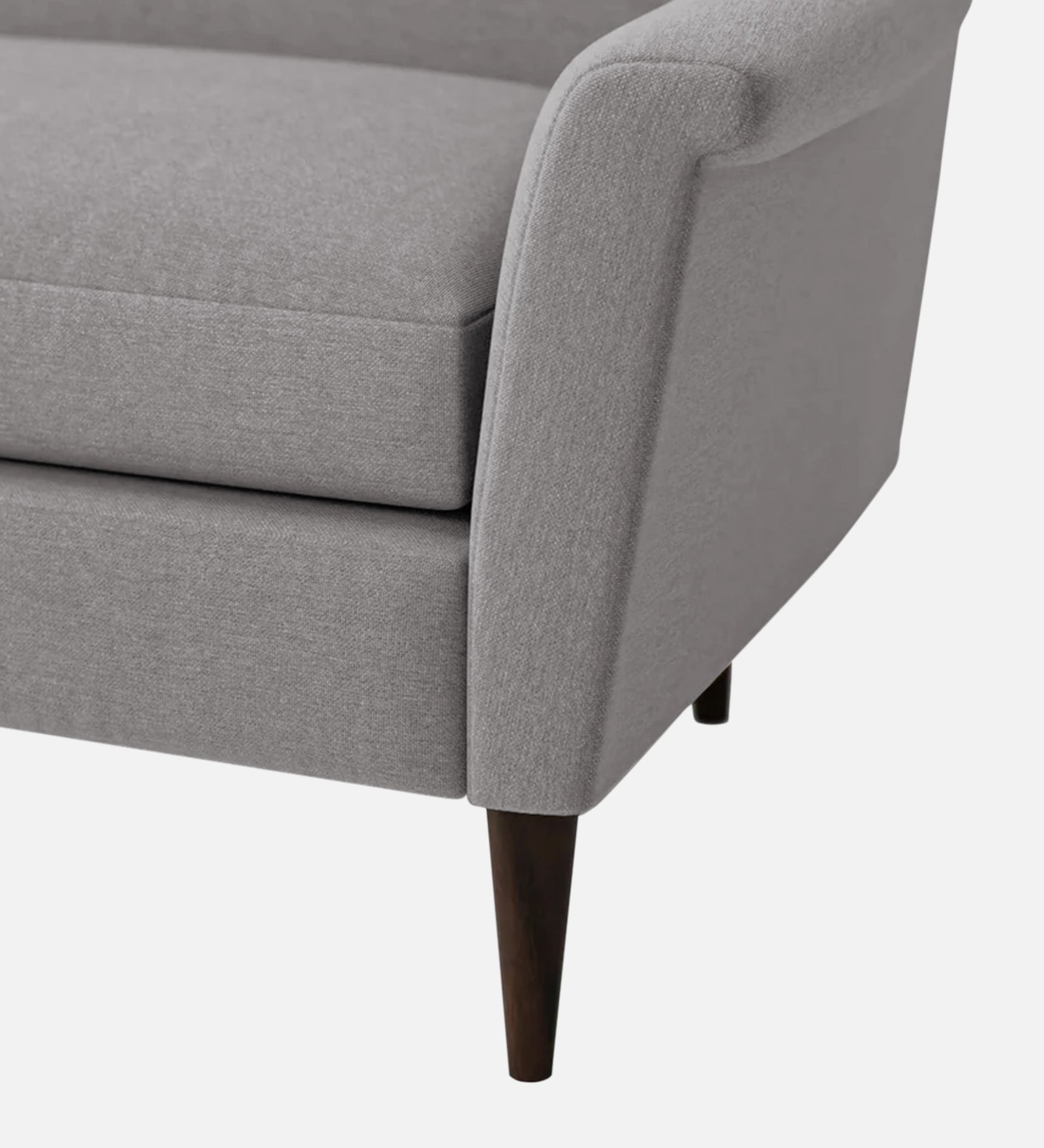 Homer Fabric 1 Seater Sofa In Silver Grey Colour - Febonic Living