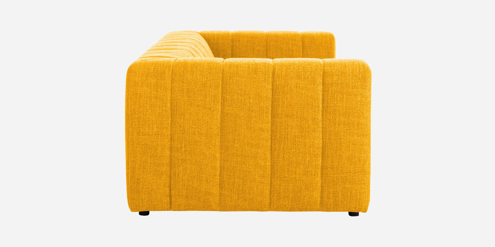 Lara Fabric 2 Seater Sofa In Bold Yellow Colour - Febonic Living