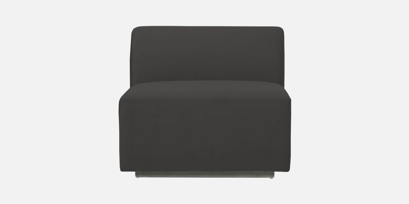 Bufa Velvet LHS Sectional Sofa In Hory Grey Colour With Ottoman - Febonic Living