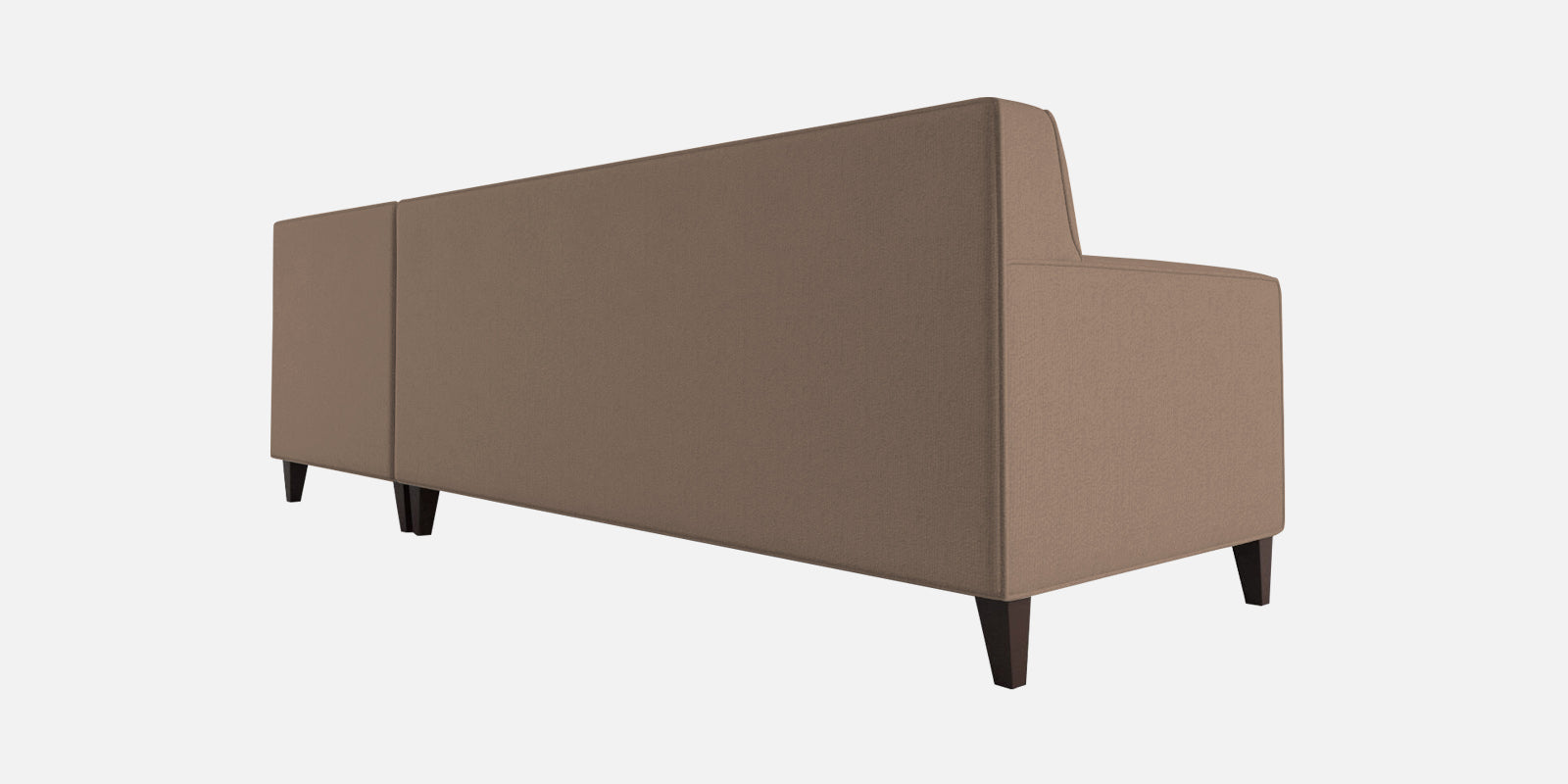 Miller Fabric LHS Sectional Sofa (3+Lounger) In Cookie Beige Colour - Febonic Living