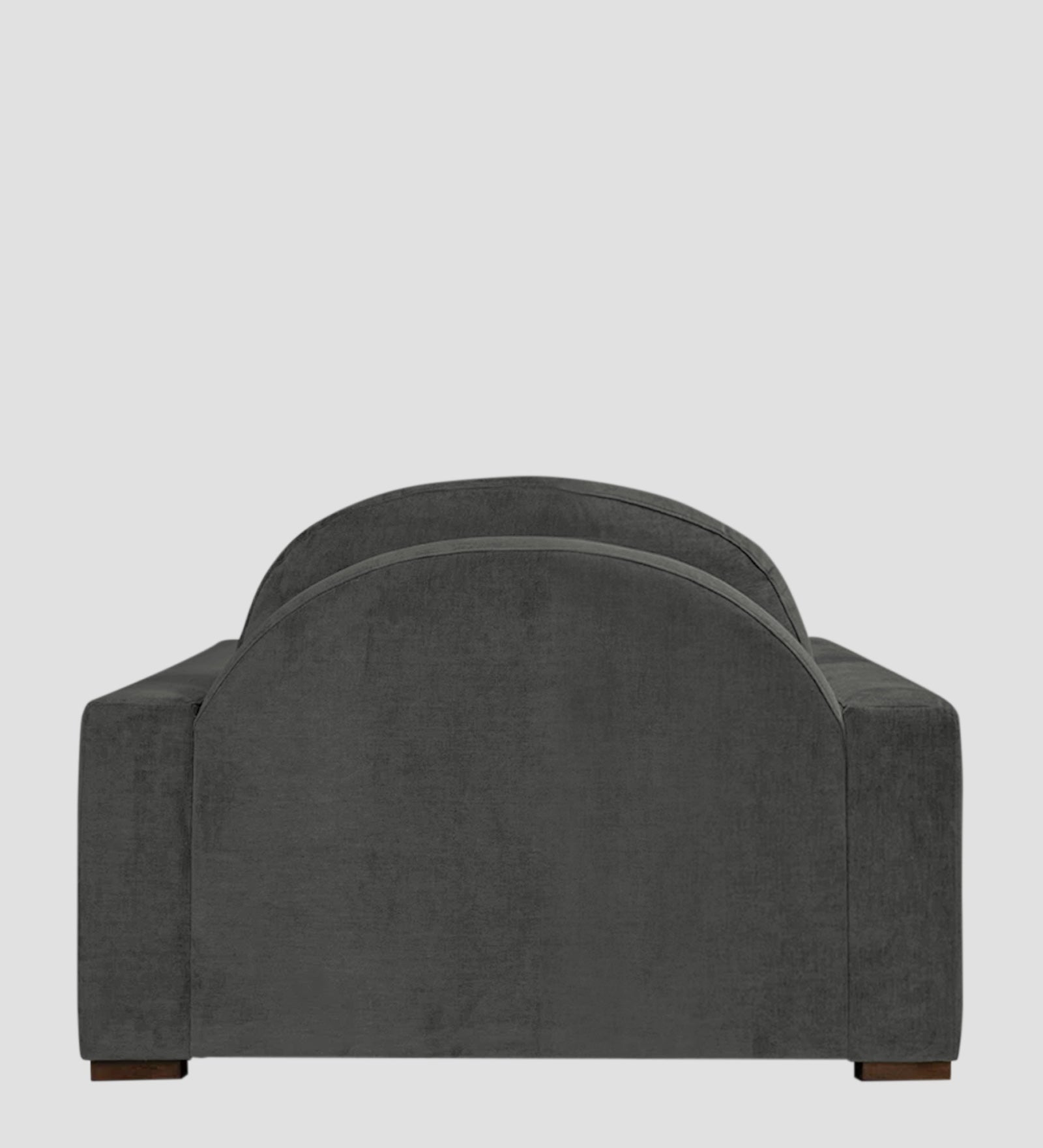 Dara Fabric 1 Seater Sofa In Charcoal Grey Colour - Febonic Living