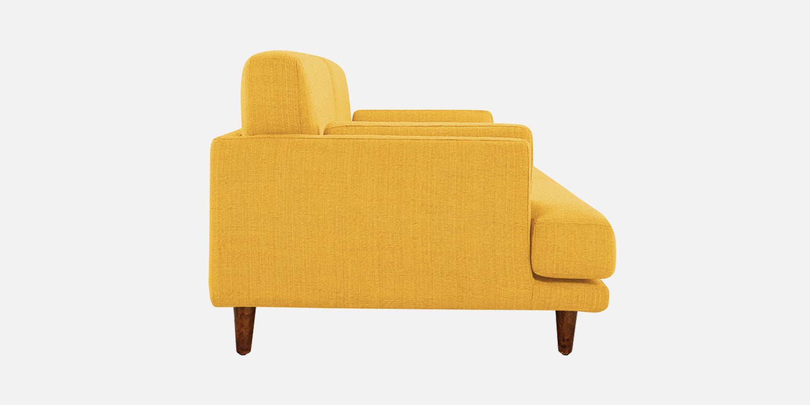 Ricky Fabric 3 Seater Sofa In Bold Yellow Colour - Febonic Living