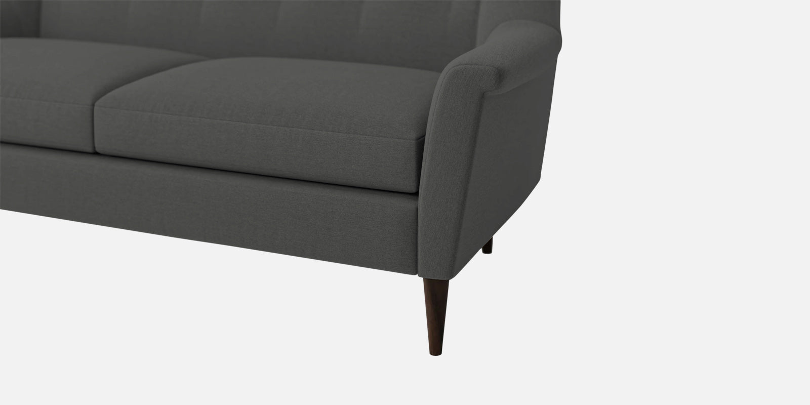 Homer Fabric 2 Seater Sofa In Stone Grey Colour - Febonic Living