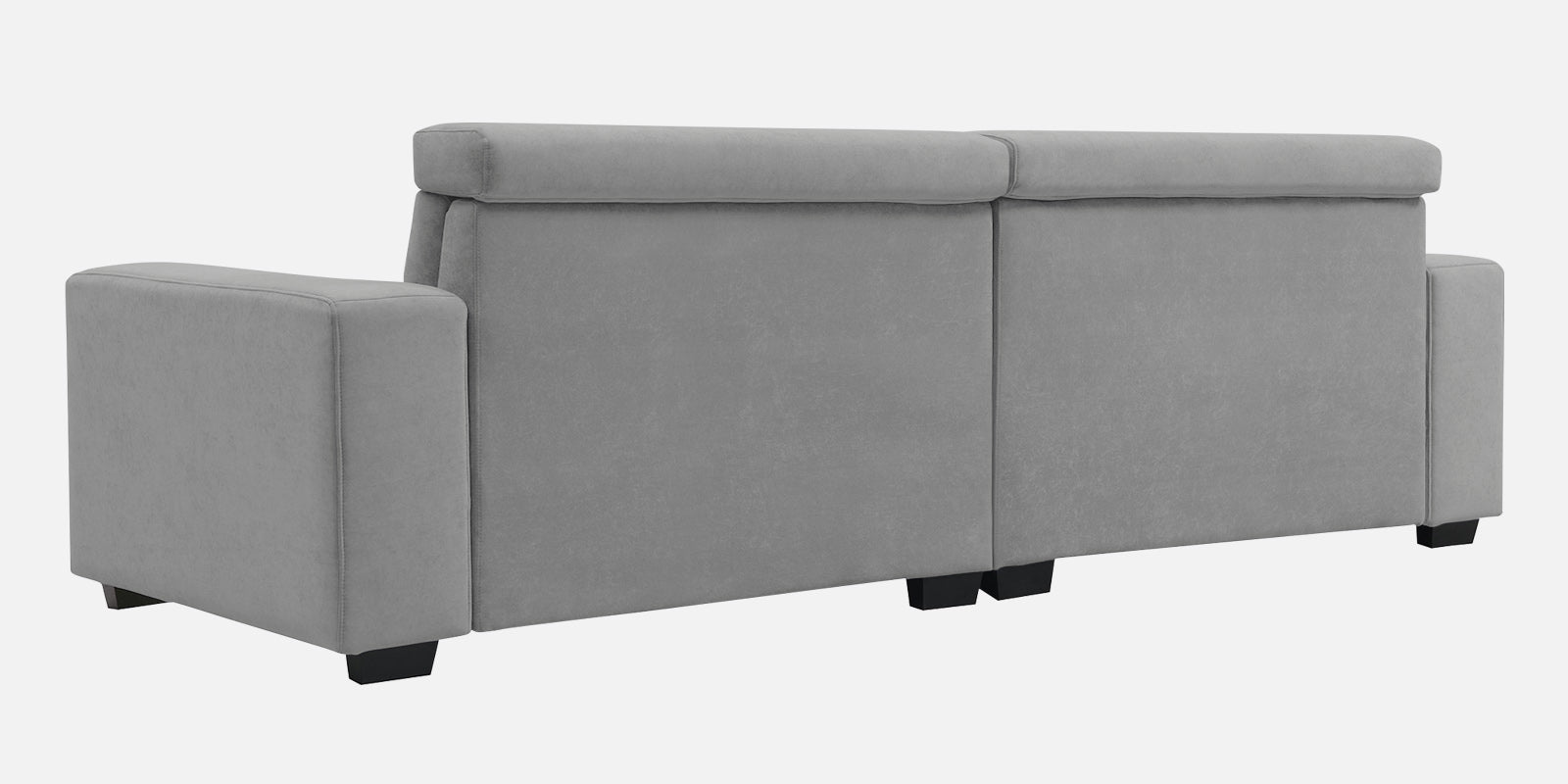 Hiro Fabric 3 Seater Sofa In Smoke Grey Colour - Febonic Living