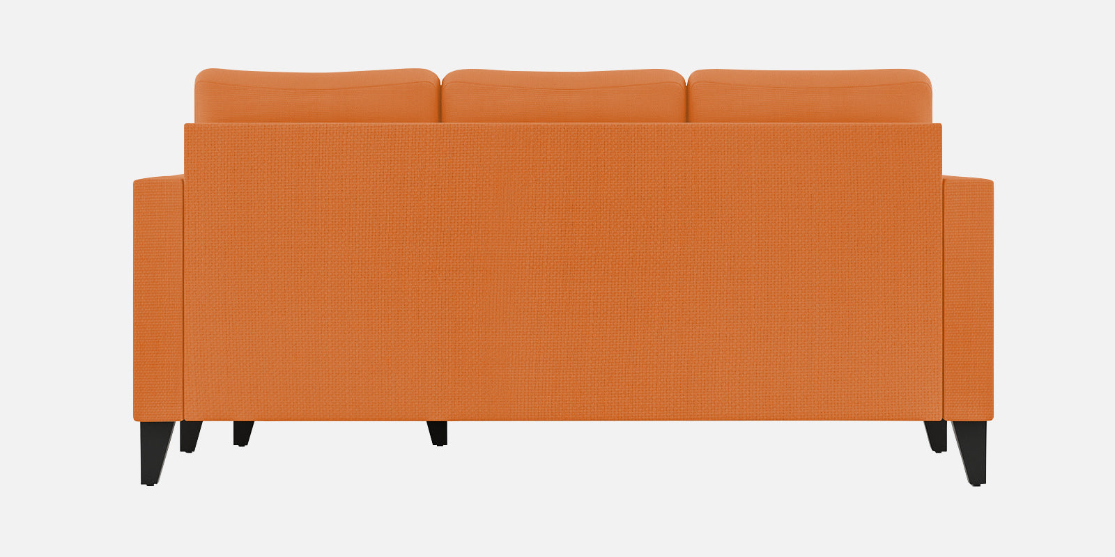 Nori Fabric LHS Sectional Sofa (2+Lounger) In Dark Orange Colour - Febonic Living