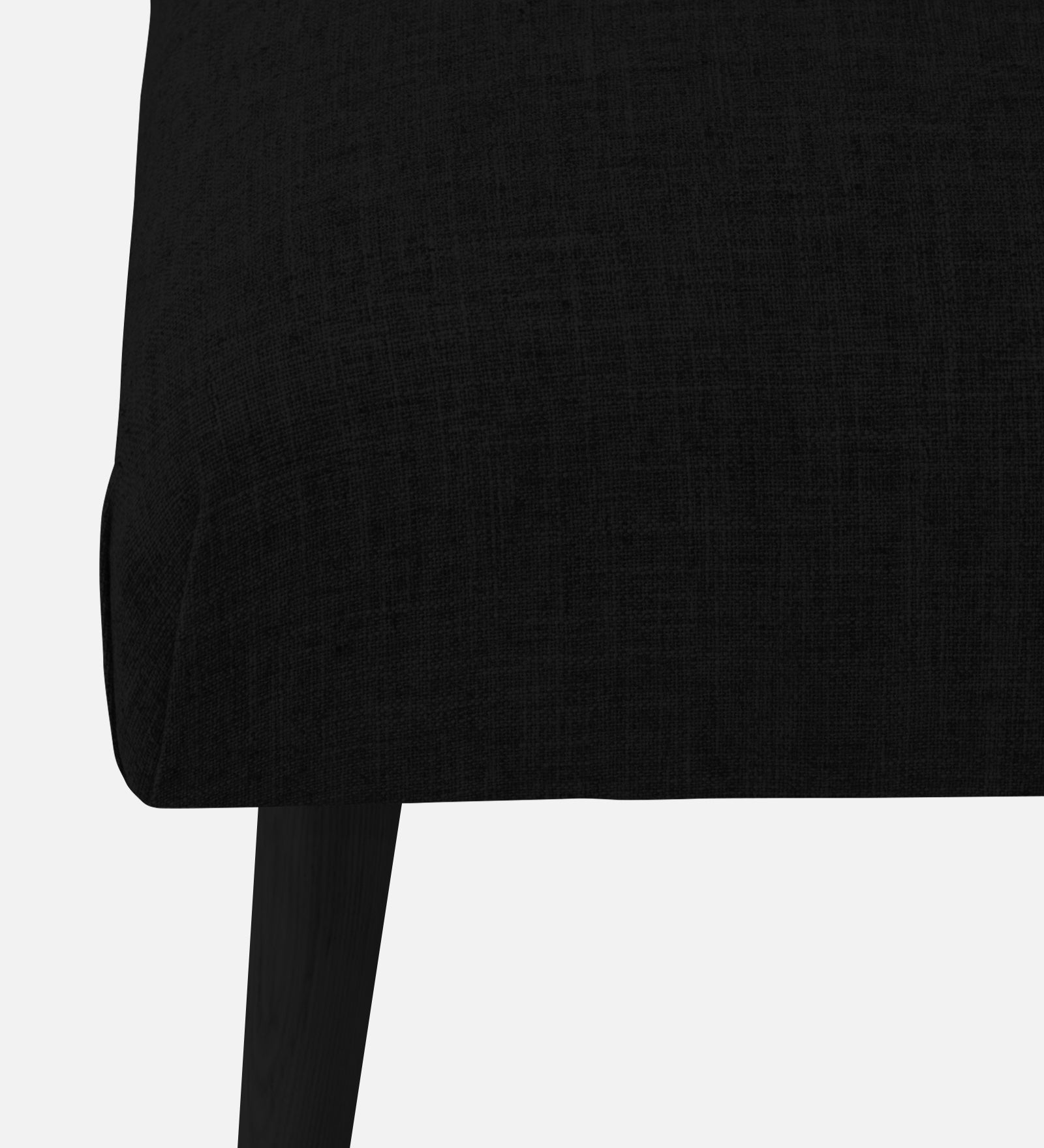 Adon Velvet Bench In Adam Black Colour - Febonic Living