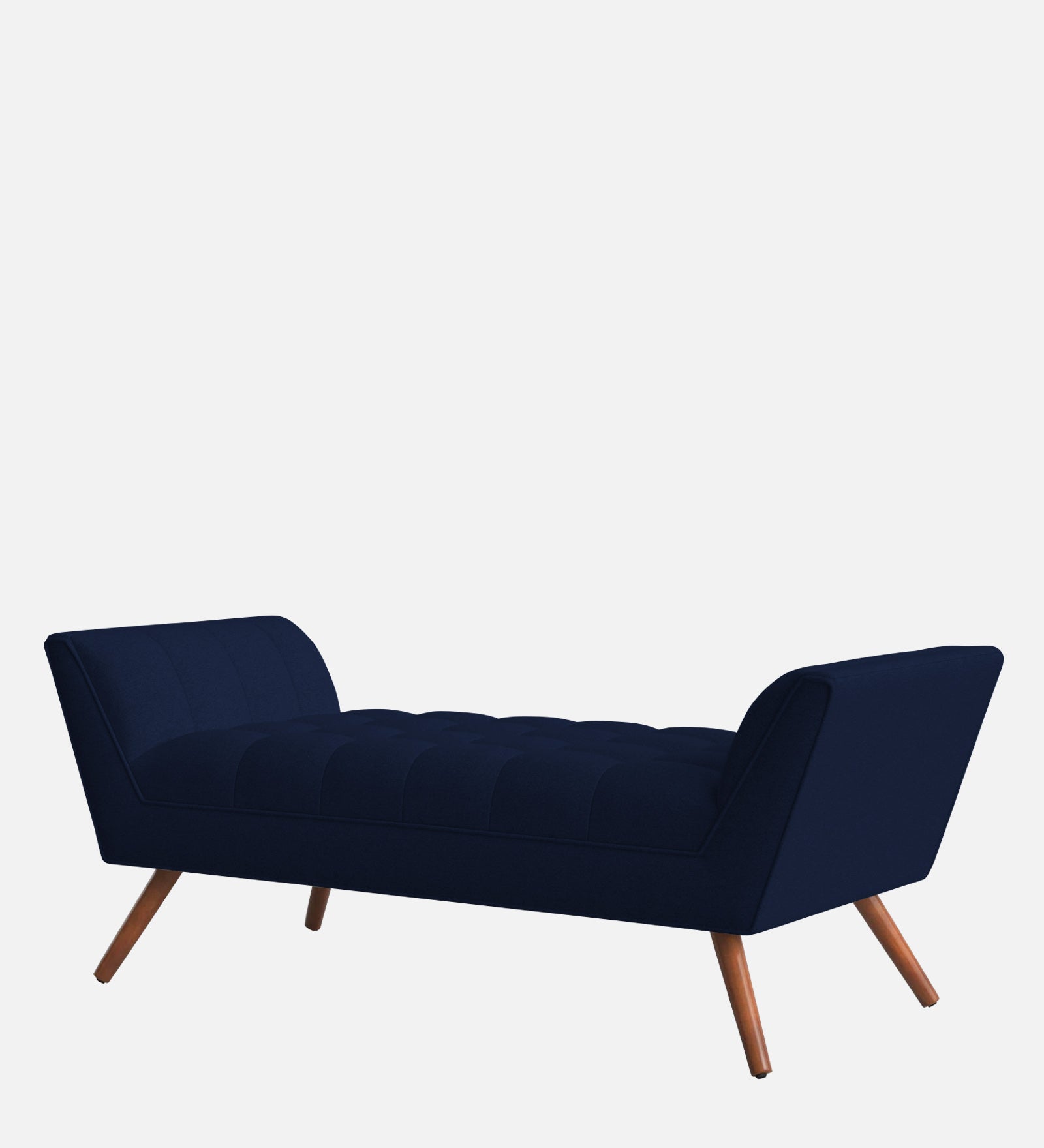 Cartes Velvet Bench In Indigo Blue Colour - Febonic Living