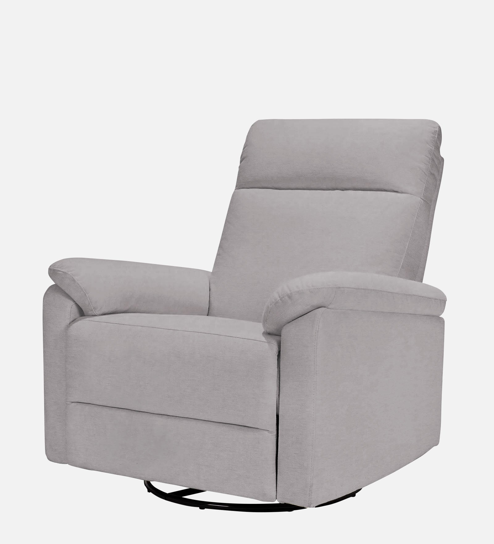 Mandy Fabric 1 Seater Manual Recliner In Concrete Grey Colour - Febonic Living